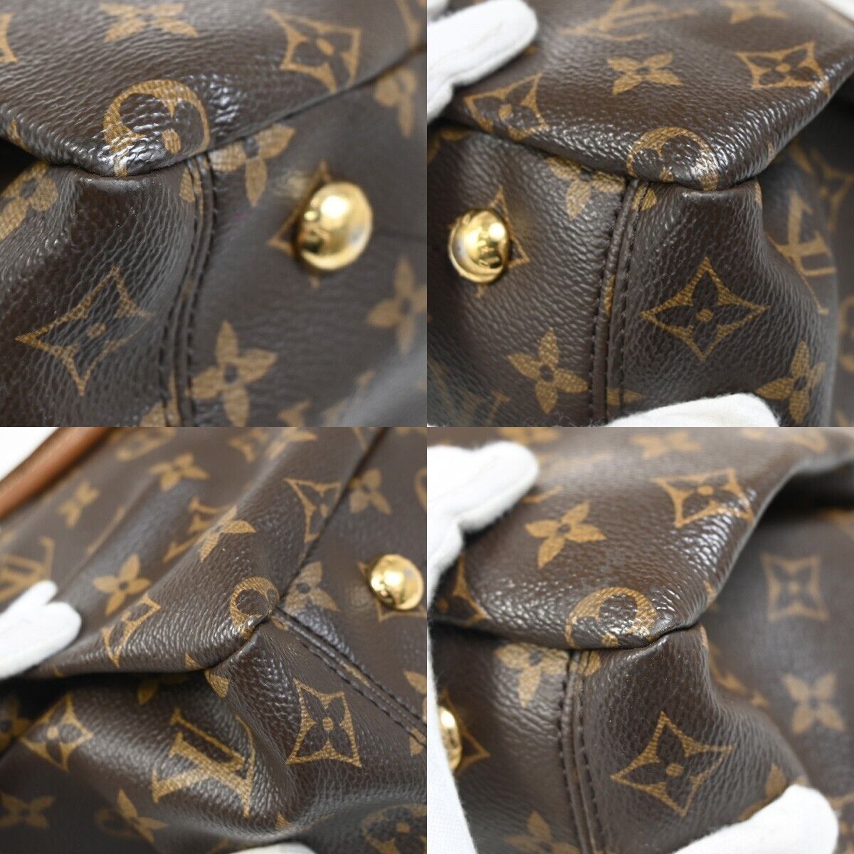 Louis Vuitton Pallas Brown Canvas Handbag (Pre-Owned) Size ONE SIZE - 6 Thumbnail