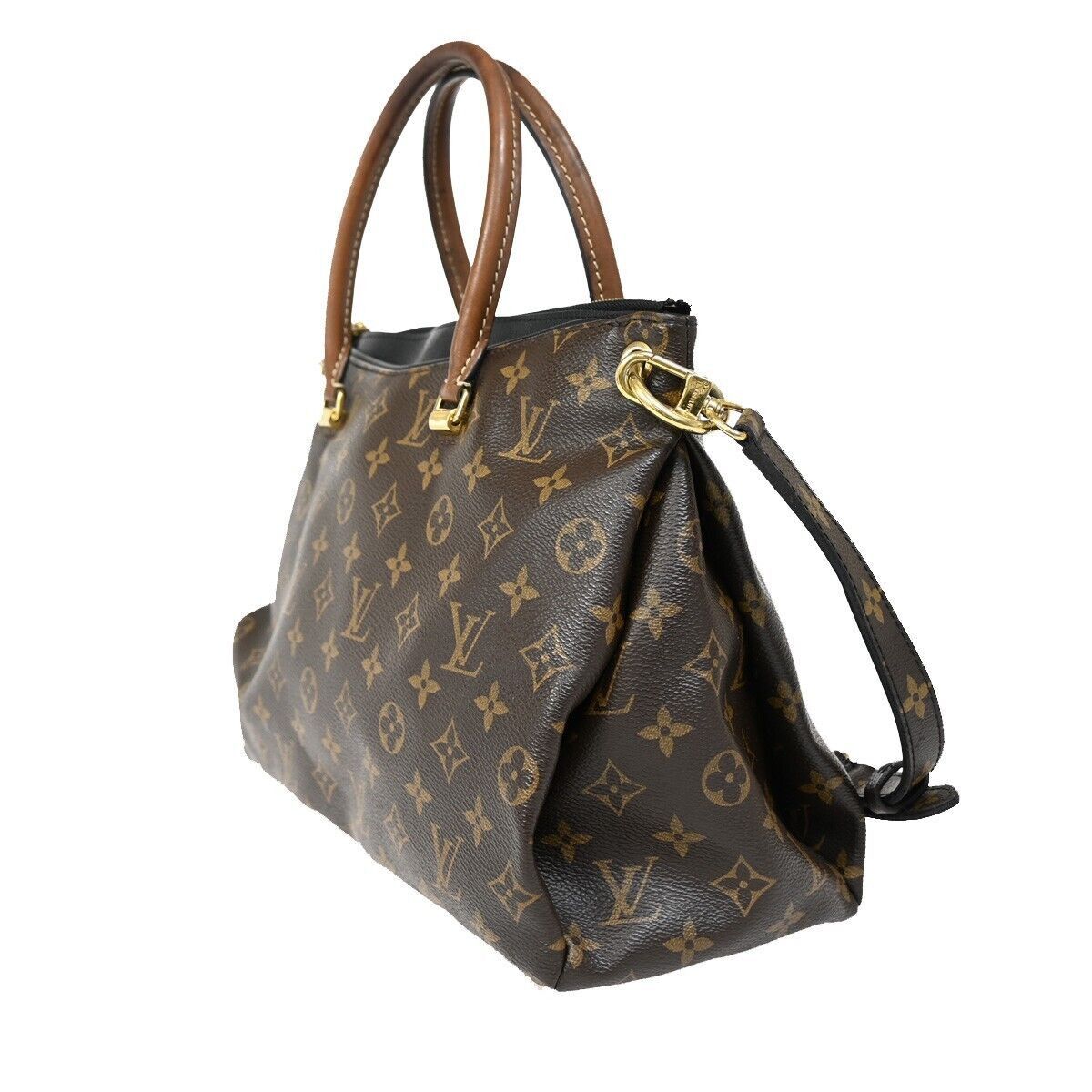Louis Vuitton Pallas Brown Canvas Handbag (Pre-Owned) Size ONE SIZE - 4 Thumbnail