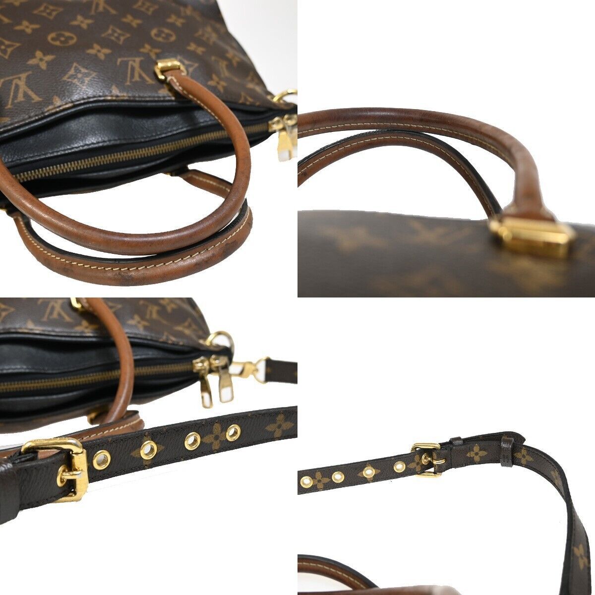 Louis Vuitton Pallas Brown Canvas Handbag (Pre-Owned) Size ONE SIZE - 10 Thumbnail