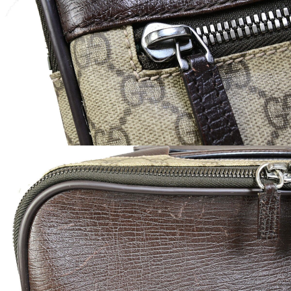 Gucci Gg Canvas Beige Canvas Travel Bag (Pre-Owned) Size ONE SIZE - 10 Thumbnail