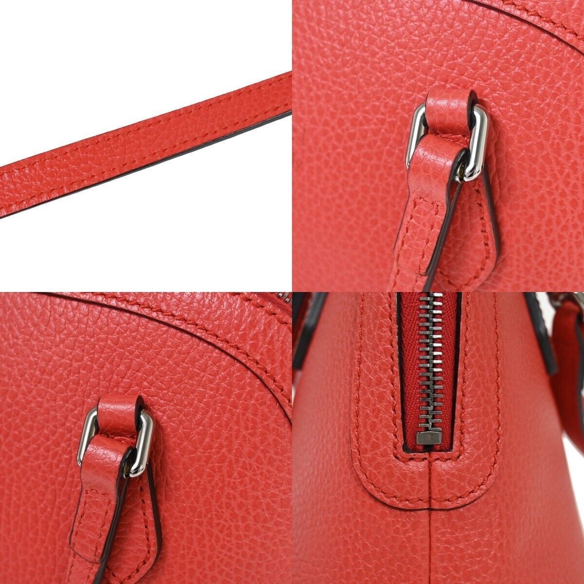 Gucci Dôme Red Leather Handbag (Pre-Owned) Size ONE SIZE - 13 Thumbnail