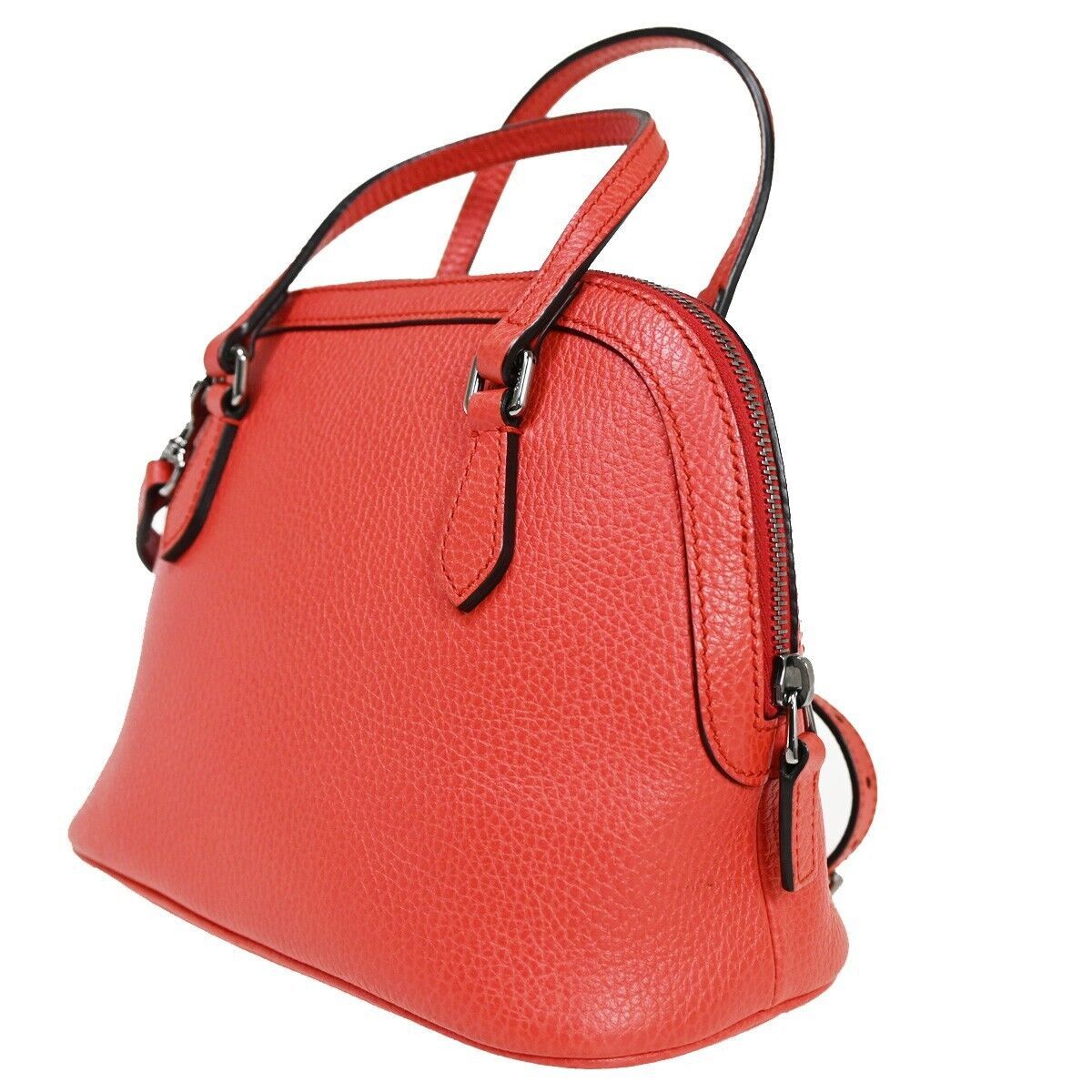 Gucci Dôme Red Leather Handbag (Pre-Owned) Size ONE SIZE - 4 Thumbnail