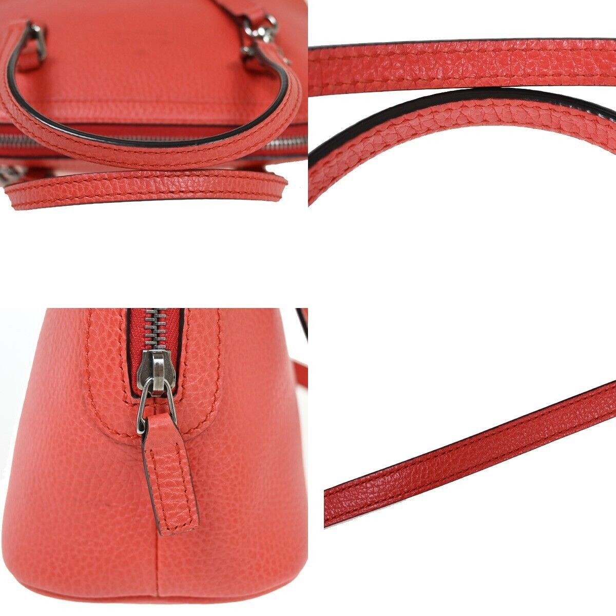 Gucci Dôme Red Leather Handbag (Pre-Owned) Size ONE SIZE - 7 Thumbnail