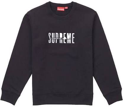 Supreme World Famous Crewneck Black 