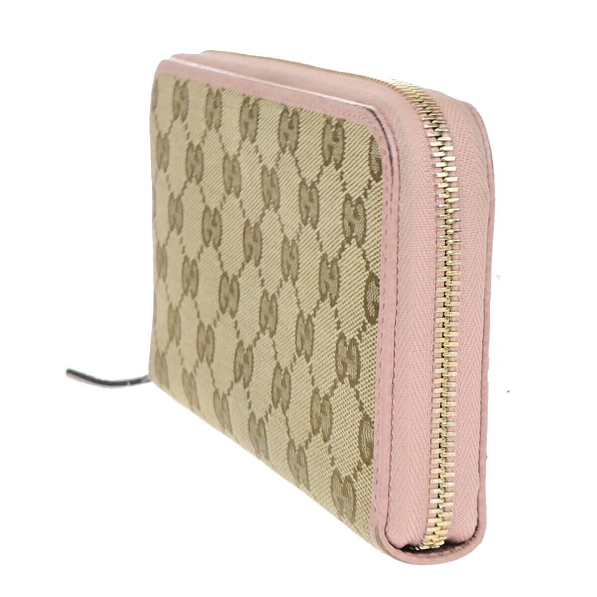 Gucci Zip Around Brown Canvas Wallet (Pre-Owned) Size ONE SIZE - 4 Thumbnail