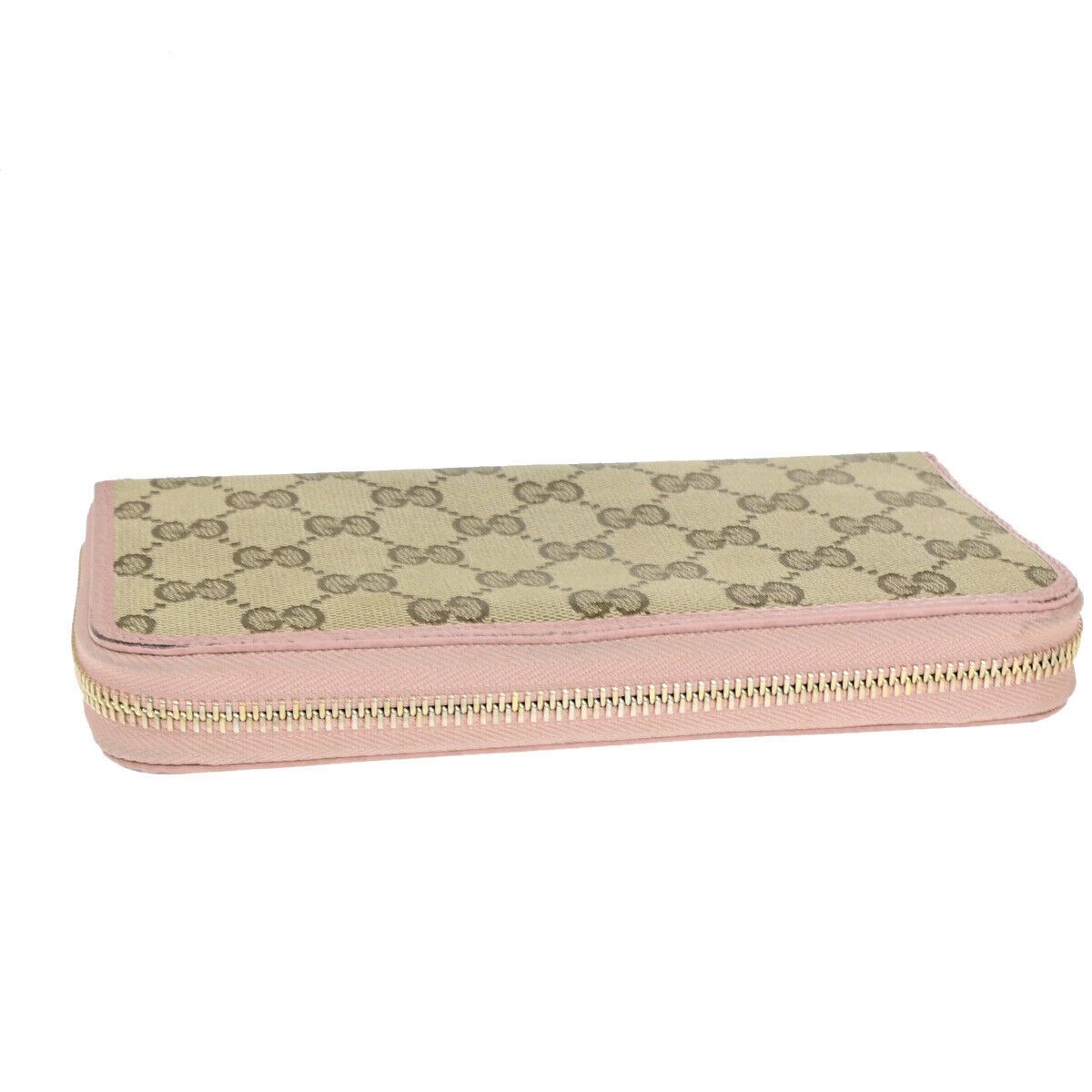 Gucci Zip Around Brown Canvas Wallet (Pre-Owned) Size ONE SIZE - 6 Thumbnail