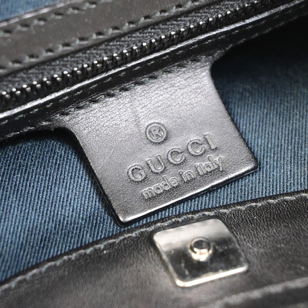 Gucci Hobo Black Canvas Handbag (Pre-Owned) Size ONE SIZE - 9 Thumbnail
