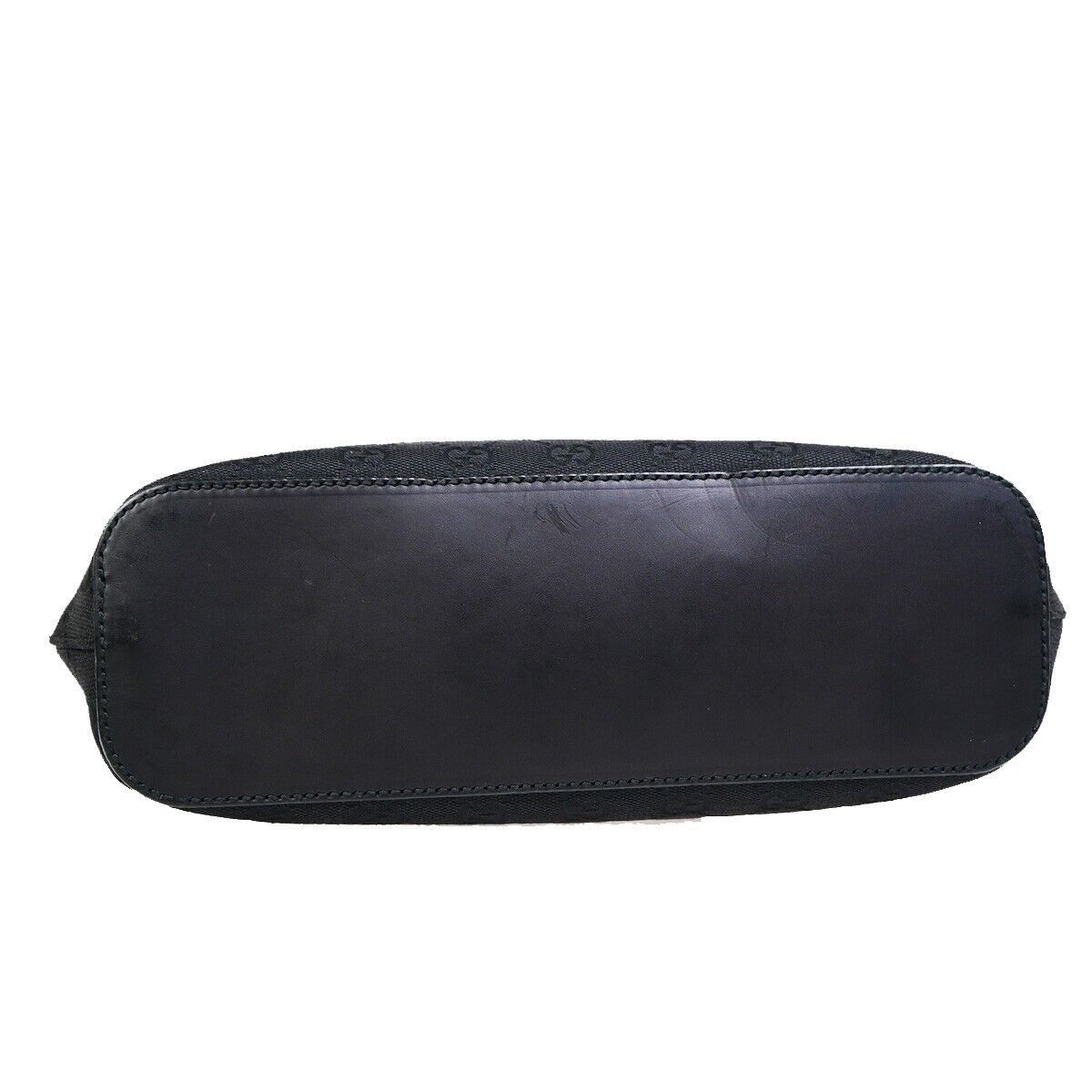 Gucci Hobo Black Canvas Handbag (Pre-Owned) Size ONE SIZE - 10 Thumbnail