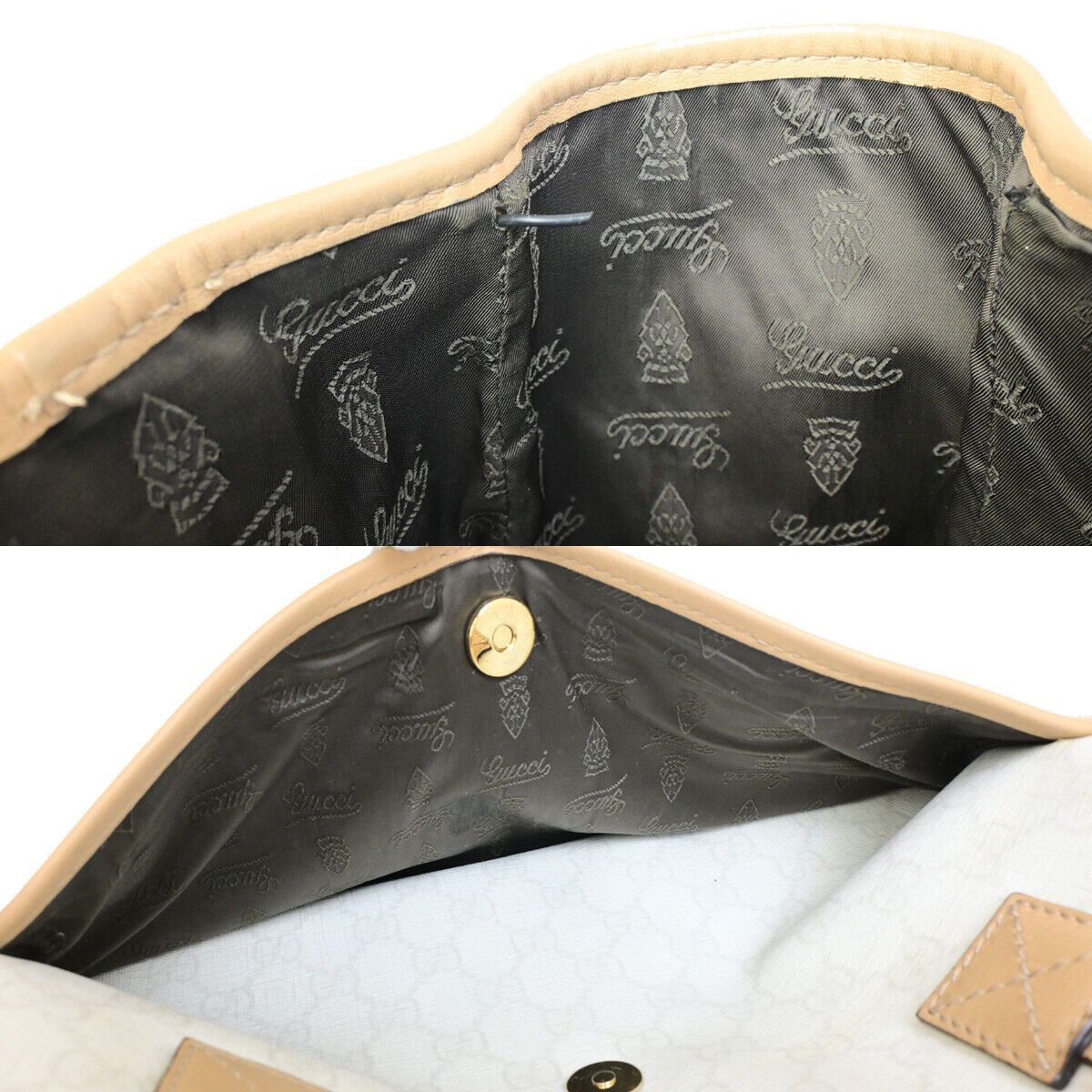 Gucci Beige Silver Tote Bag (Pre-Owned) Size ONE SIZE - 15 Thumbnail