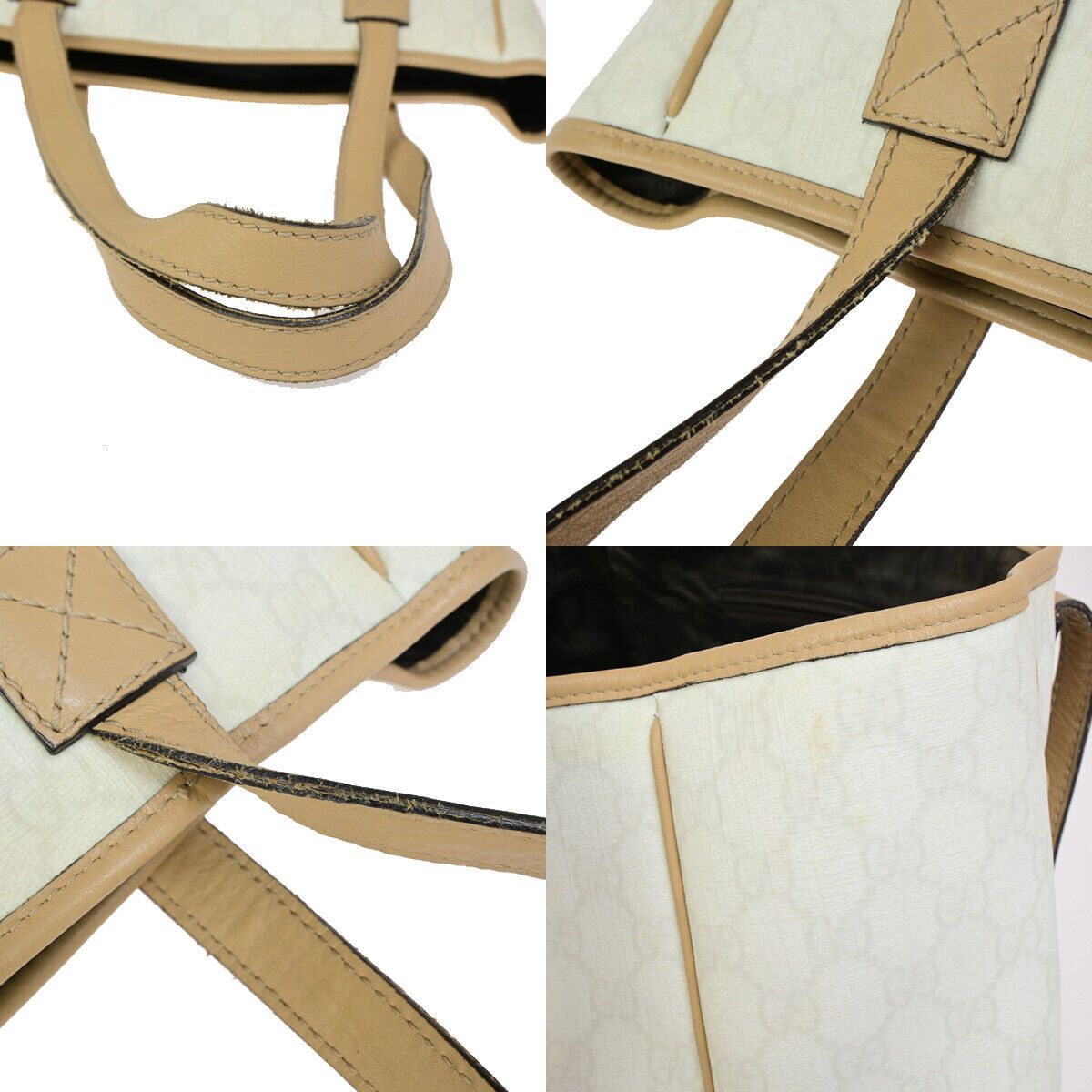 Gucci Beige Silver Tote Bag (Pre-Owned) Size ONE SIZE - 9 Thumbnail