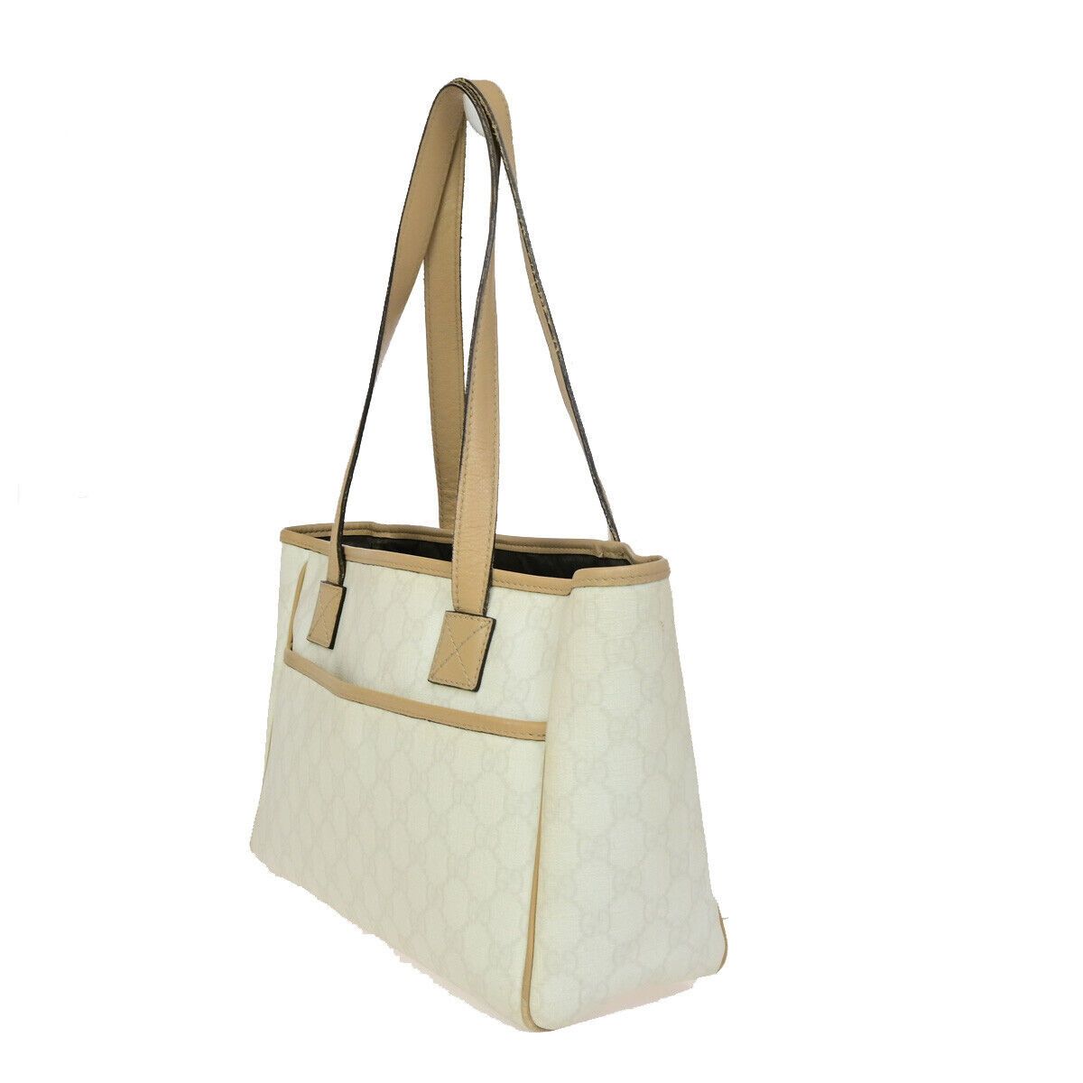 Gucci Beige Silver Tote Bag (Pre-Owned) Size ONE SIZE - 4 Thumbnail