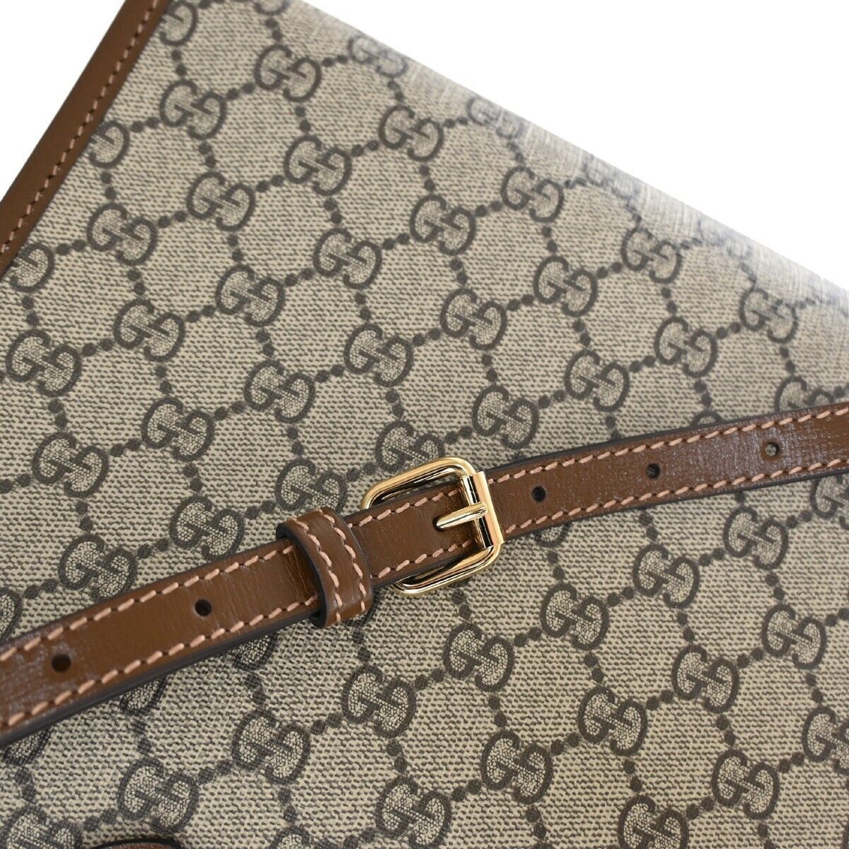 Gucci Gg Supreme Beige Canvas Tote Bag (Pre-Owned) Size ONE SIZE - 13 Thumbnail