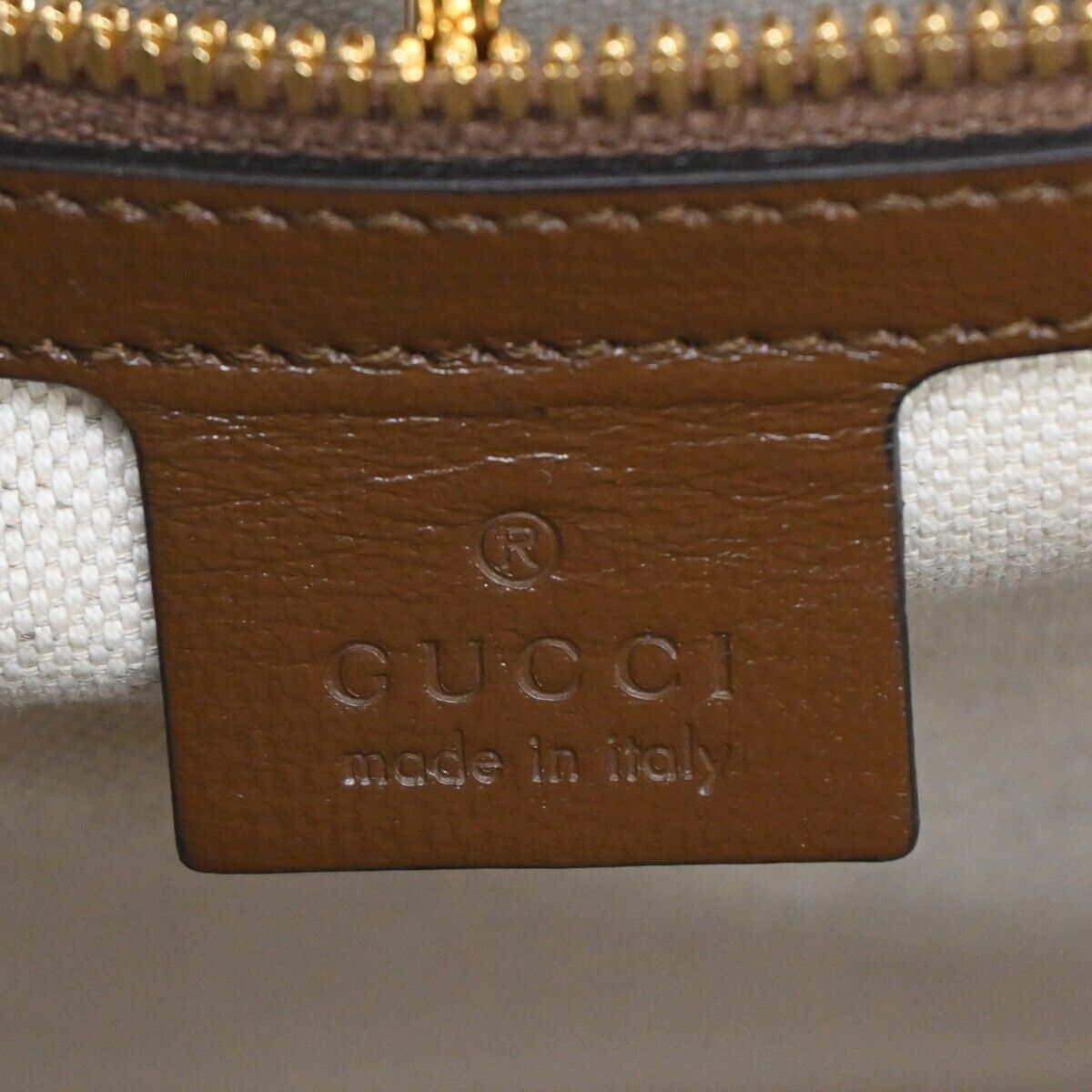 Gucci Gg Supreme Beige Canvas Tote Bag (Pre-Owned) Size ONE SIZE - 9 Thumbnail