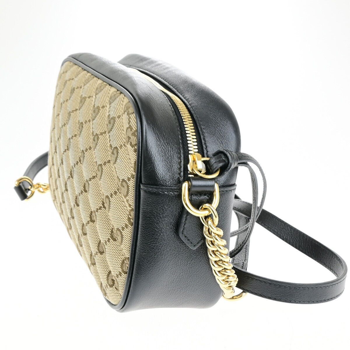 Gucci Gg Marmont Beige Canvas Shoulder Bag (Pre-Owned) Size ONE SIZE - 4 Thumbnail