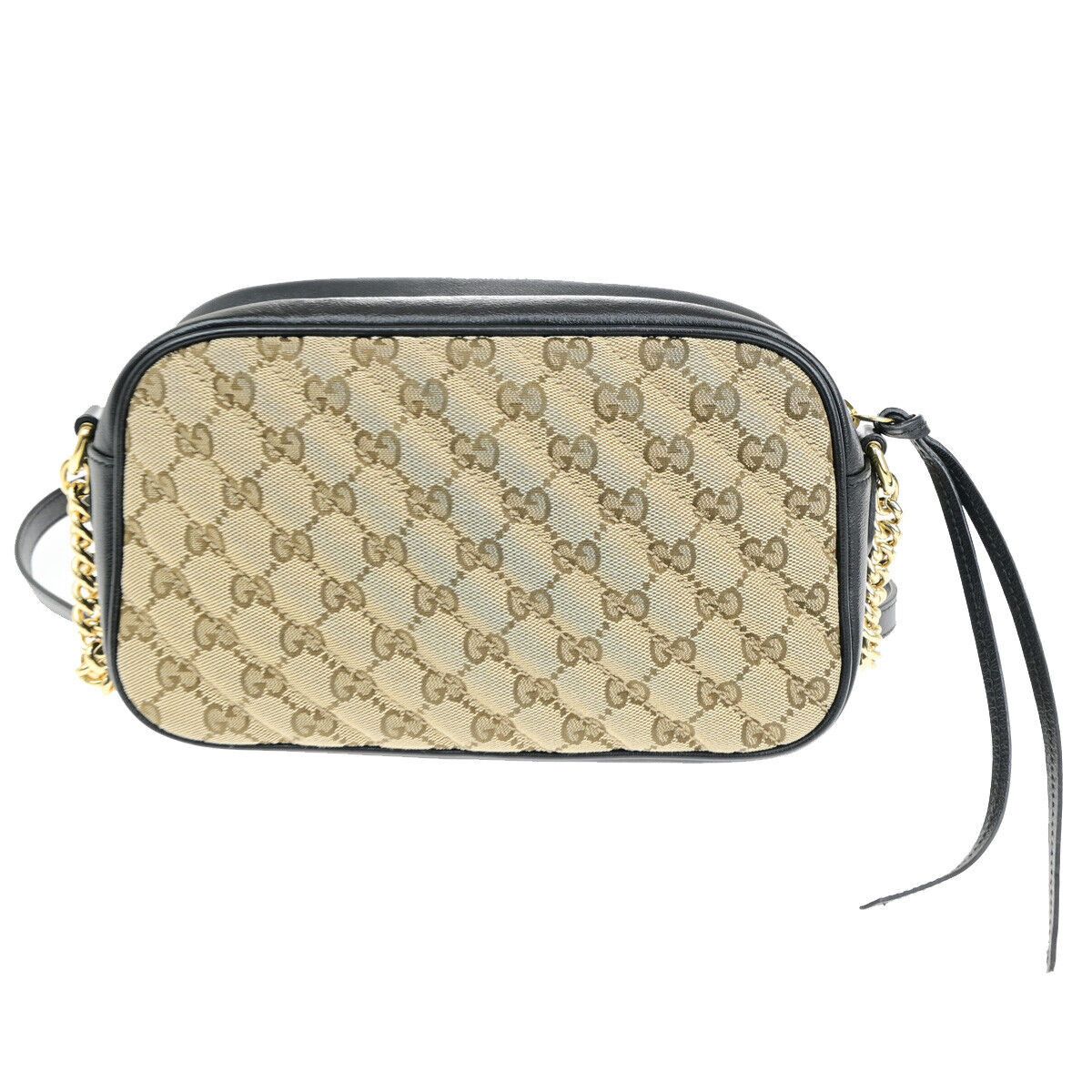 Gucci Gg Marmont Beige Canvas Shoulder Bag (Pre-Owned) Size ONE SIZE - 2 Thumbnail