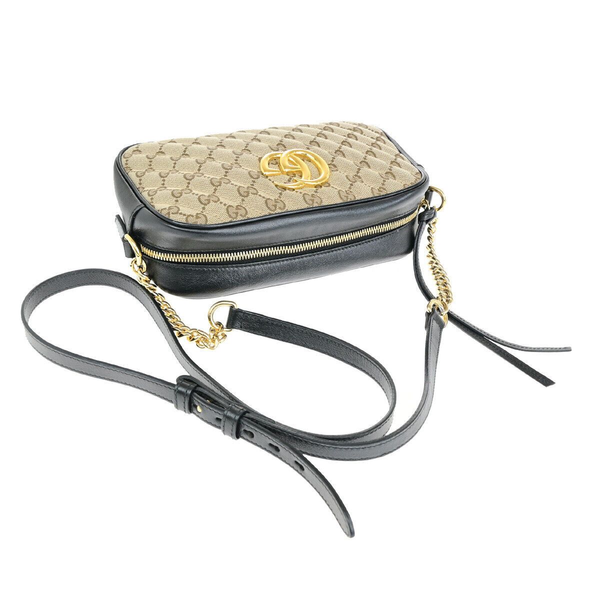 Gucci Gg Marmont Beige Canvas Shoulder Bag (Pre-Owned) Size ONE SIZE - 5 Thumbnail