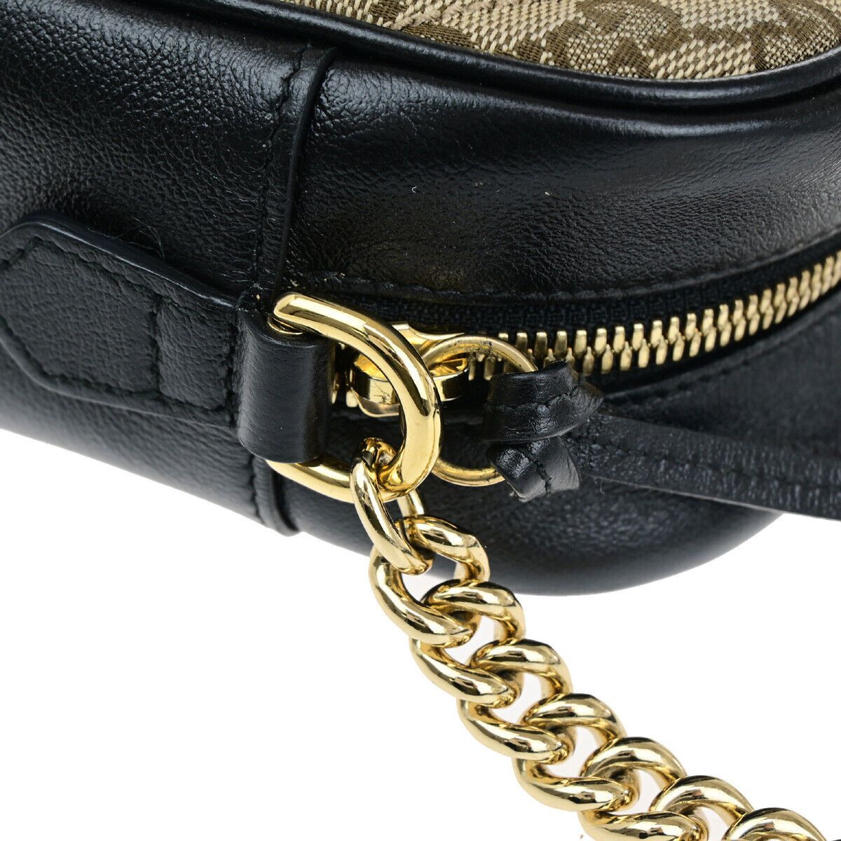 Gucci Gg Marmont Beige Canvas Shoulder Bag (Pre-Owned) Size ONE SIZE - 11 Thumbnail