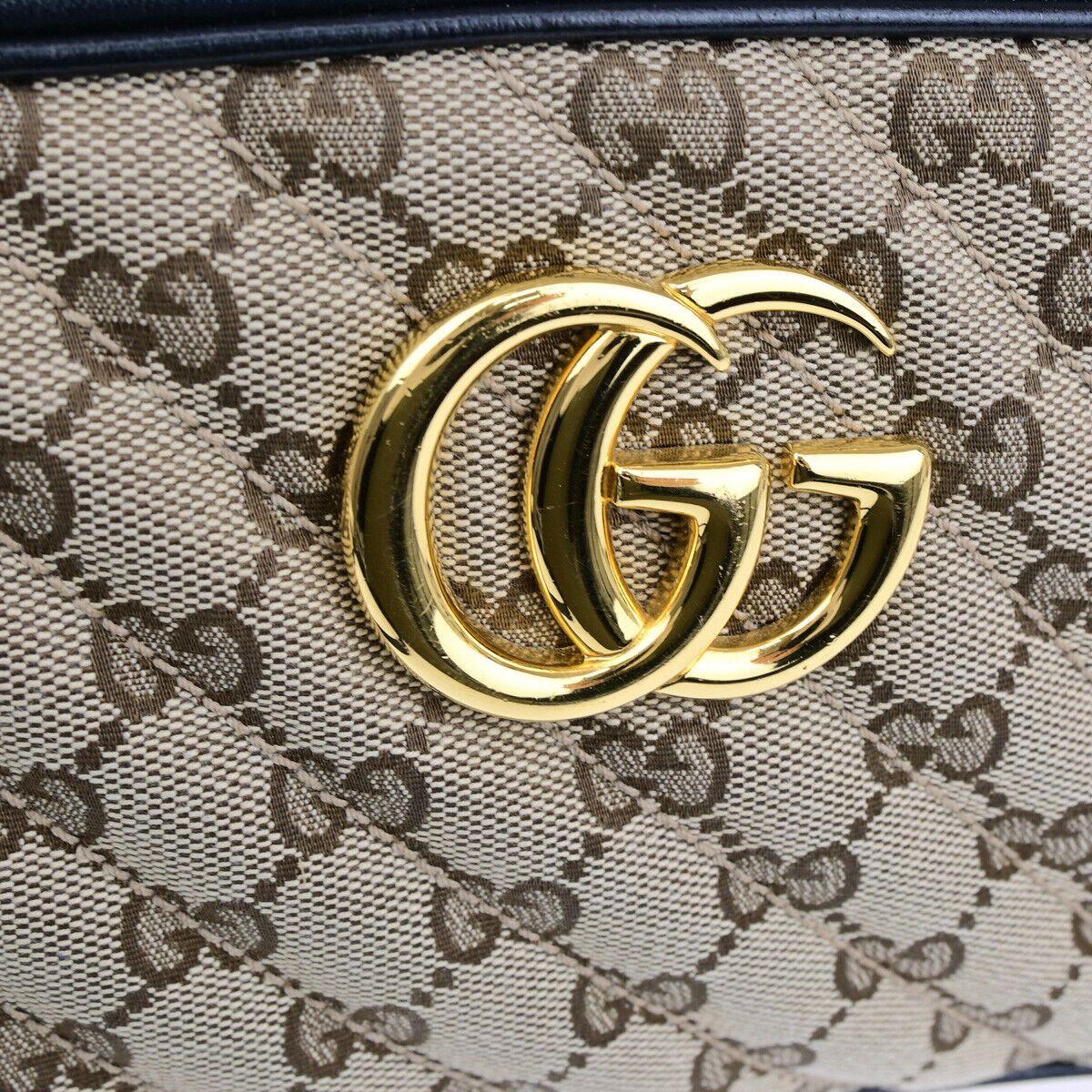 Gucci Gg Marmont Beige Canvas Shoulder Bag (Pre-Owned) Size ONE SIZE - 14 Thumbnail
