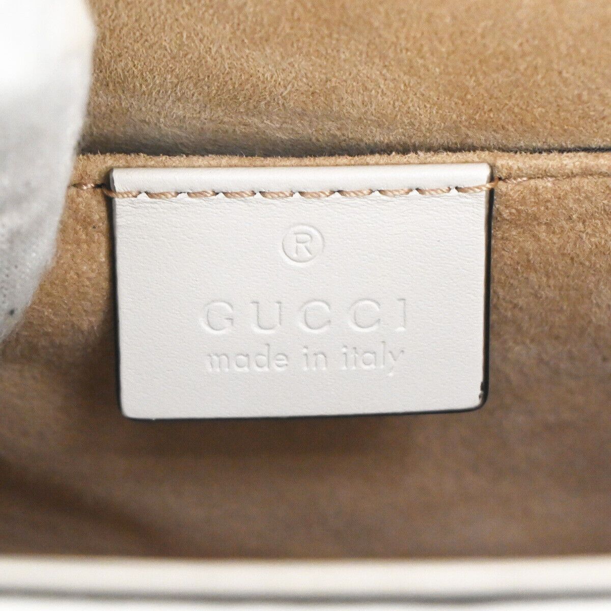 Gucci Sylvie White Leather Handbag (Pre-Owned) Size ONE SIZE - 10 Thumbnail