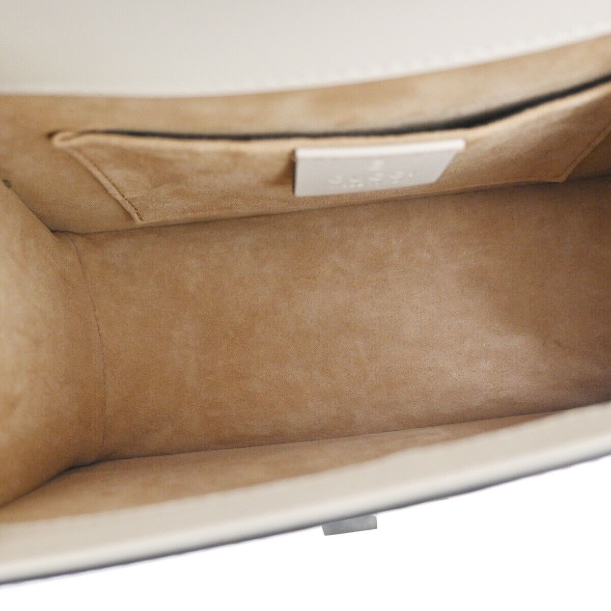 Gucci Sylvie White Leather Handbag (Pre-Owned) Size ONE SIZE - 9 Thumbnail