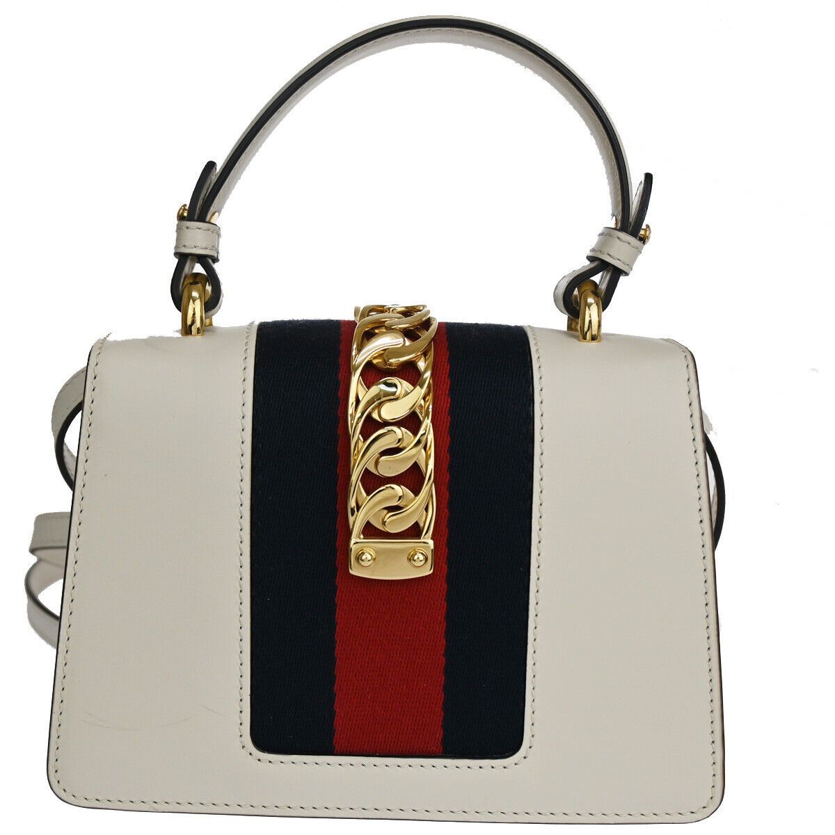 Gucci Sylvie White Leather Handbag (Pre-Owned) Size ONE SIZE - 2 Thumbnail