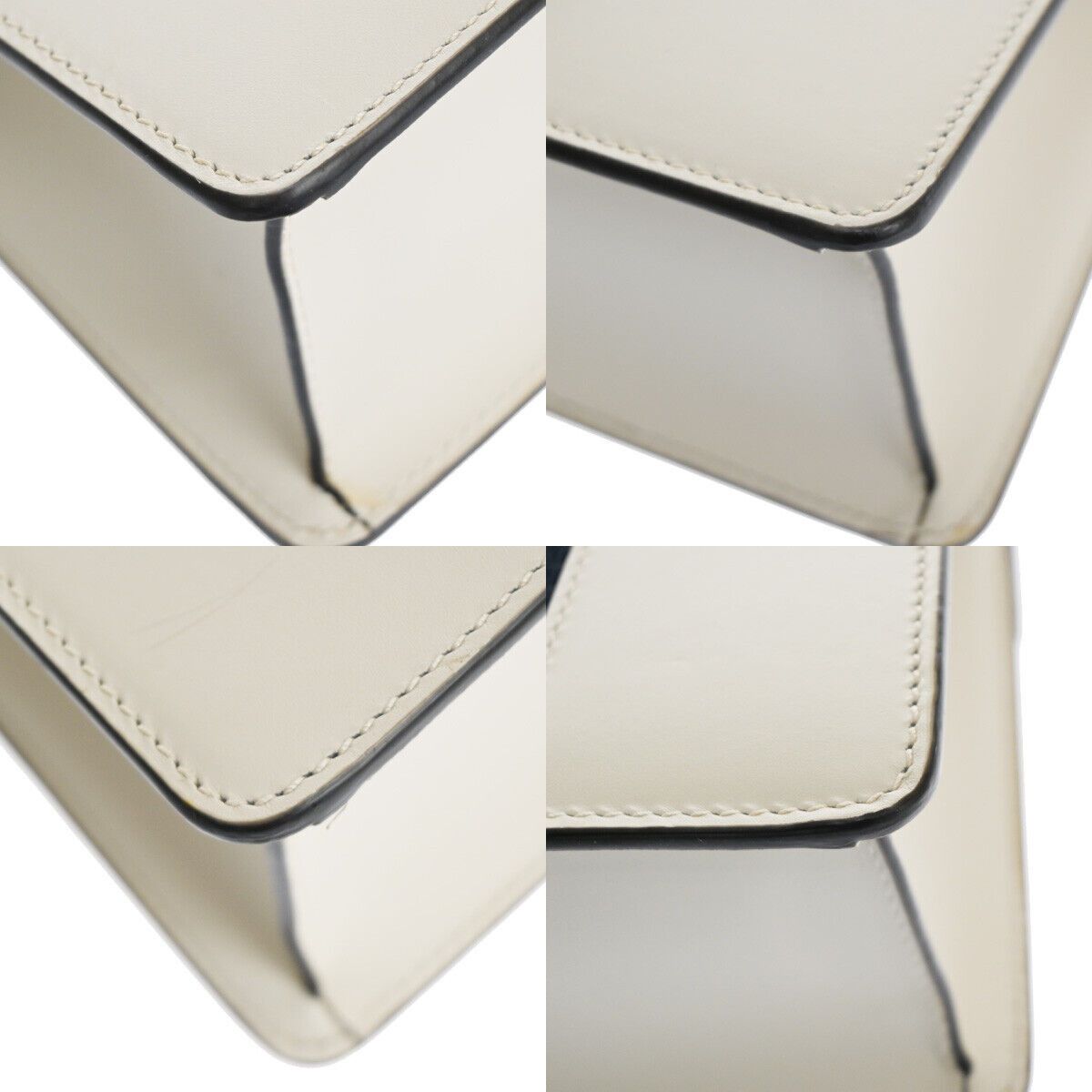 Gucci Sylvie White Leather Handbag (Pre-Owned) Size ONE SIZE - 6 Thumbnail