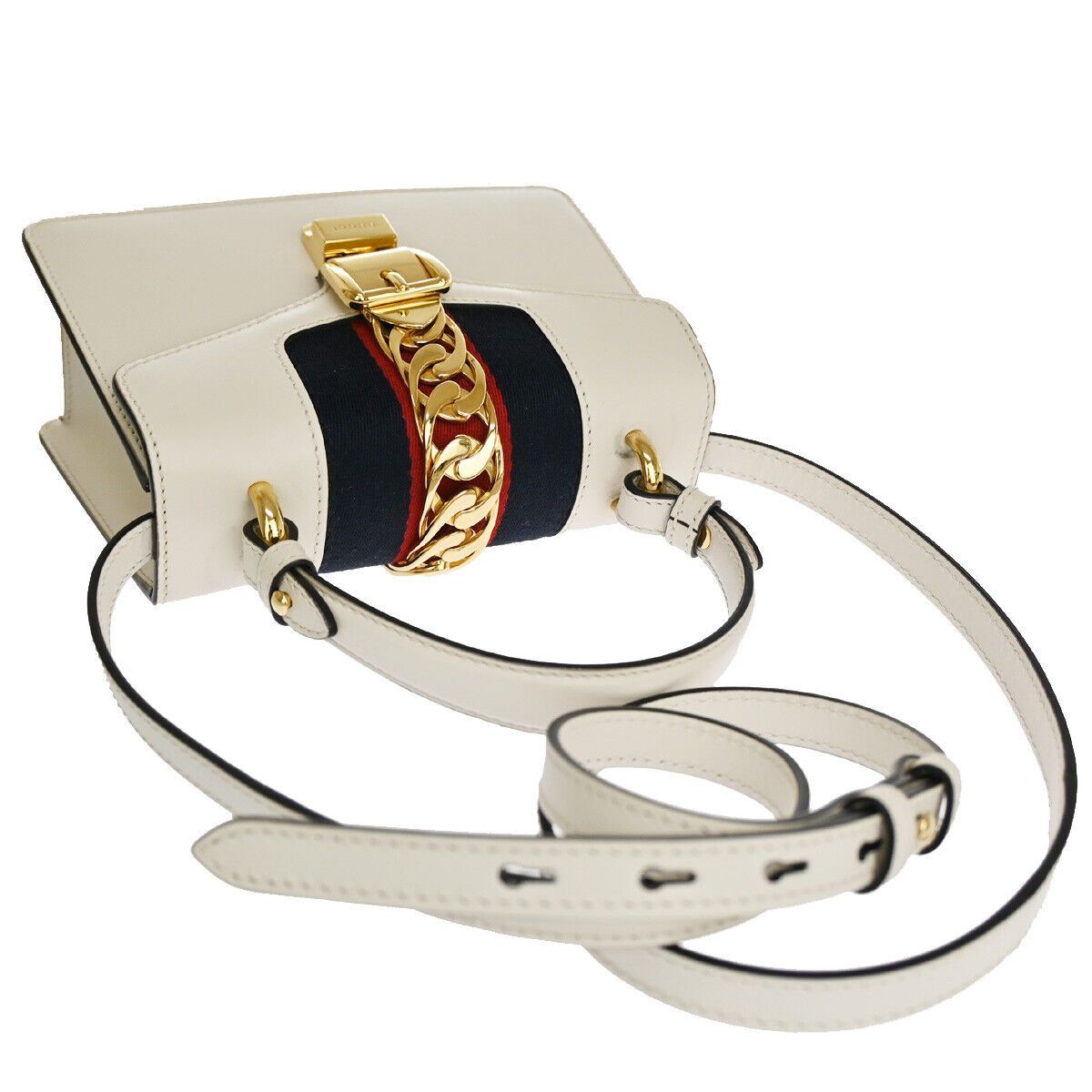 Gucci Sylvie White Leather Handbag (Pre-Owned) Size ONE SIZE - 5 Thumbnail