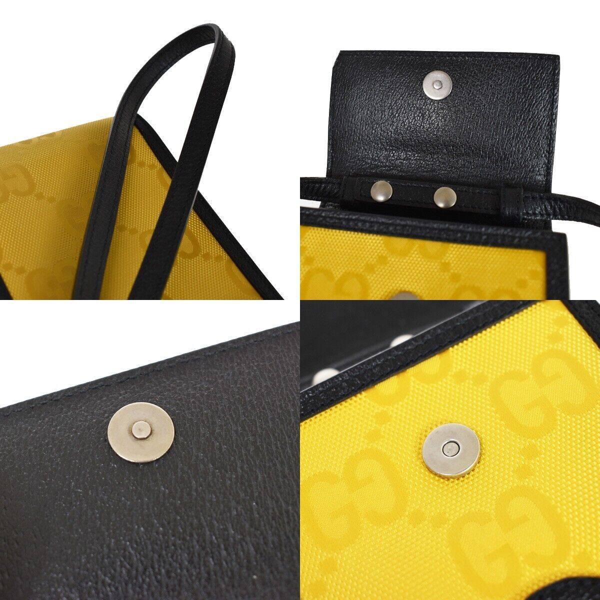 Gucci Off The Grid Yellow Synthetic Shoulder Bag (Pre-Owned) Size ONE SIZE - 10 Thumbnail