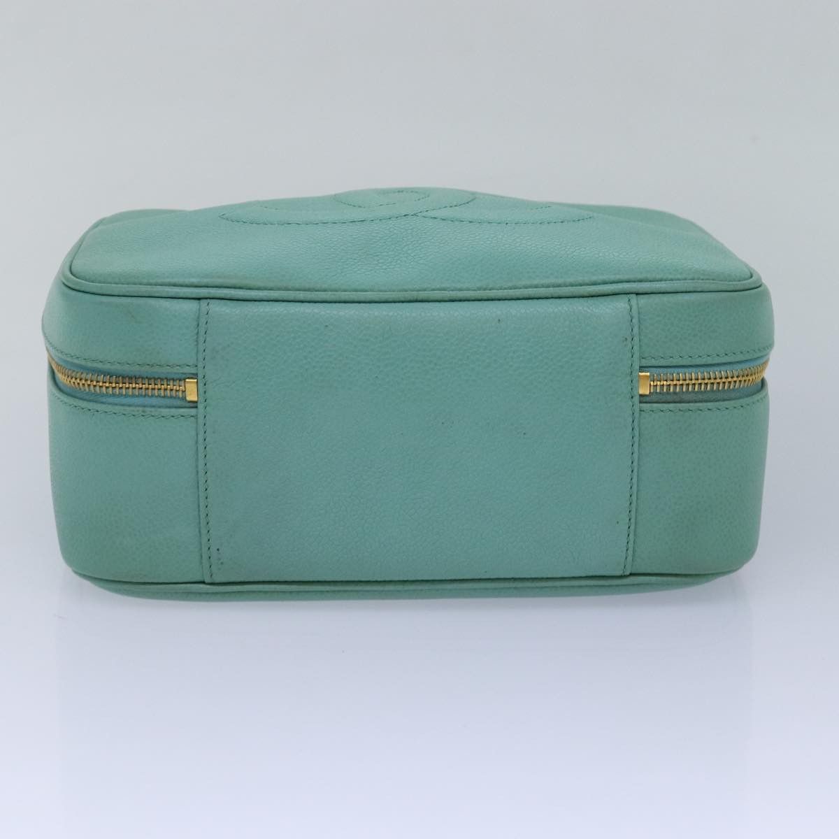 Chanel Vanity Green Calfskin Handbag (Pre-Owned) Size ONE SIZE - 5 Thumbnail