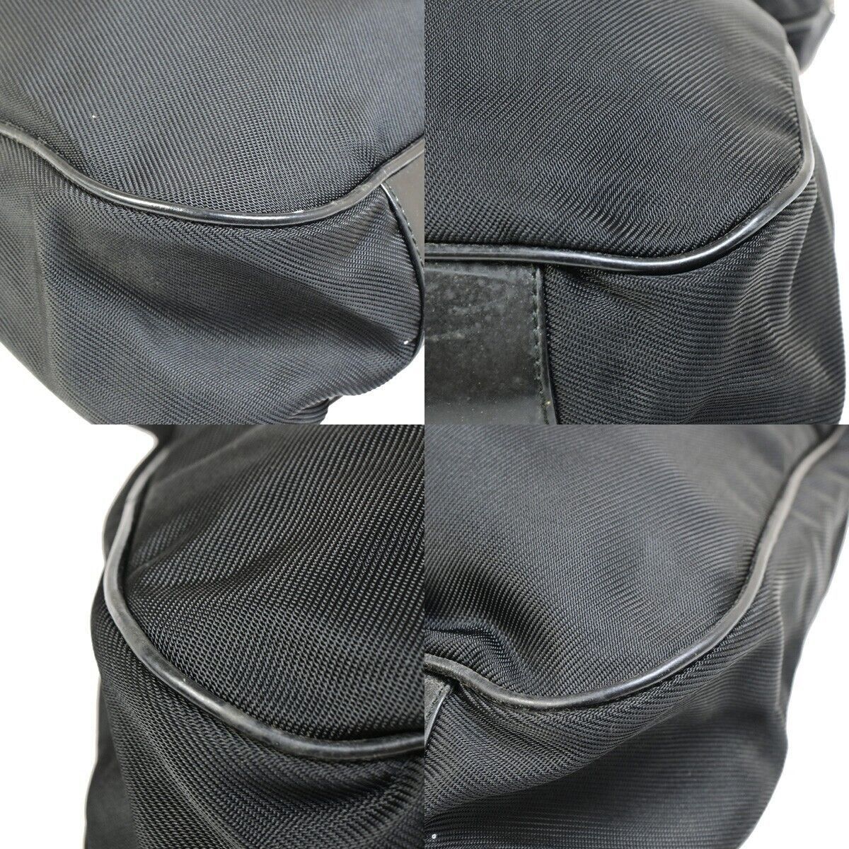 Gucci Bamboo Black Canvas Handbag (Pre-Owned) Size ONE SIZE - 6 Thumbnail