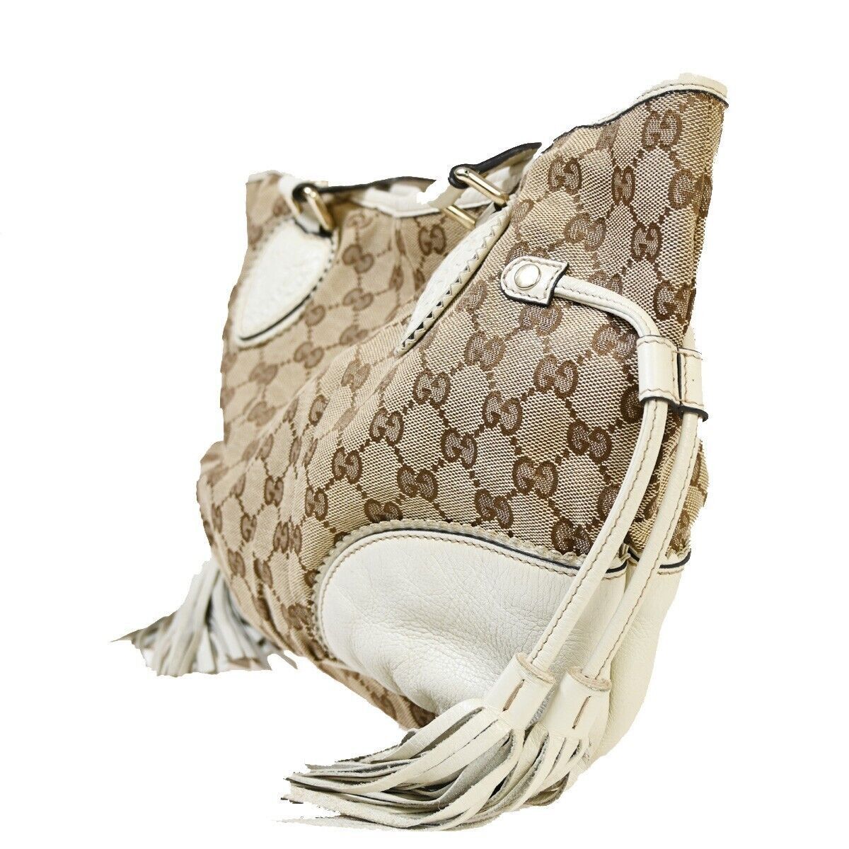 Gucci Tribeca Brown Canvas Handbag (Pre-Owned) Size ONE SIZE - 3 Thumbnail