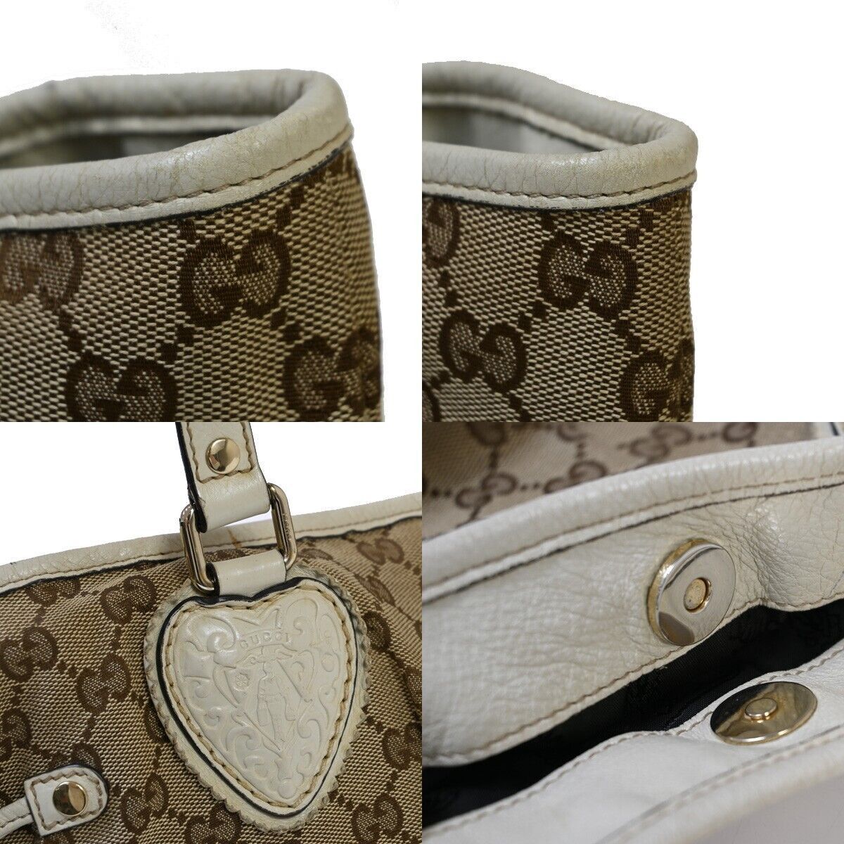 Gucci Tribeca Brown Canvas Handbag (Pre-Owned) Size ONE SIZE - 12 Thumbnail