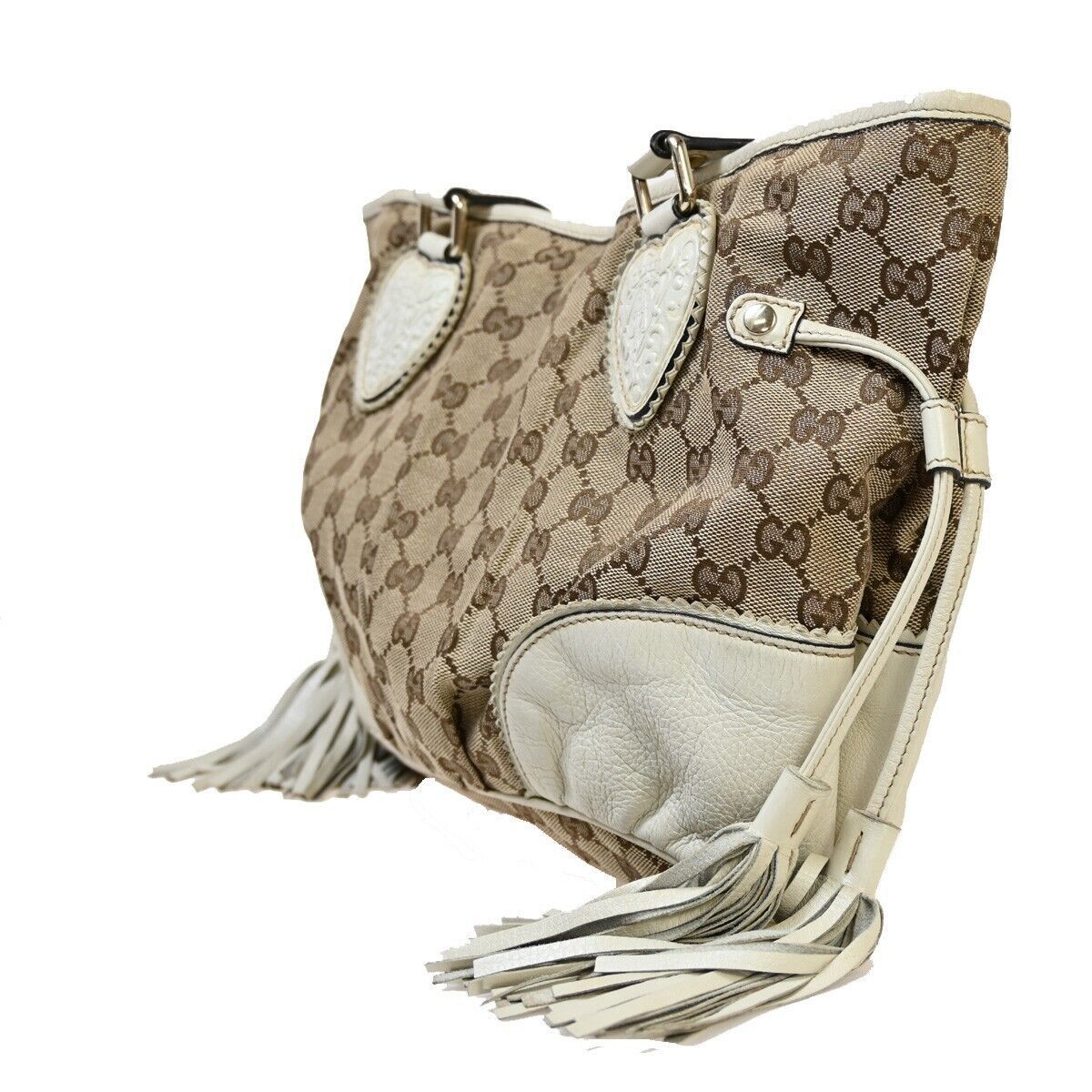 Gucci Tribeca Brown Canvas Handbag (Pre-Owned) Size ONE SIZE - 4 Thumbnail