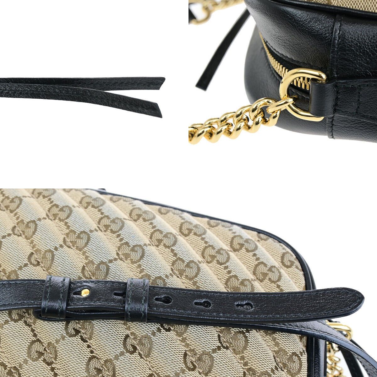 Gucci Gg Marmont Beige Canvas Shoulder Bag (Pre-Owned) Size ONE SIZE - 13 Thumbnail