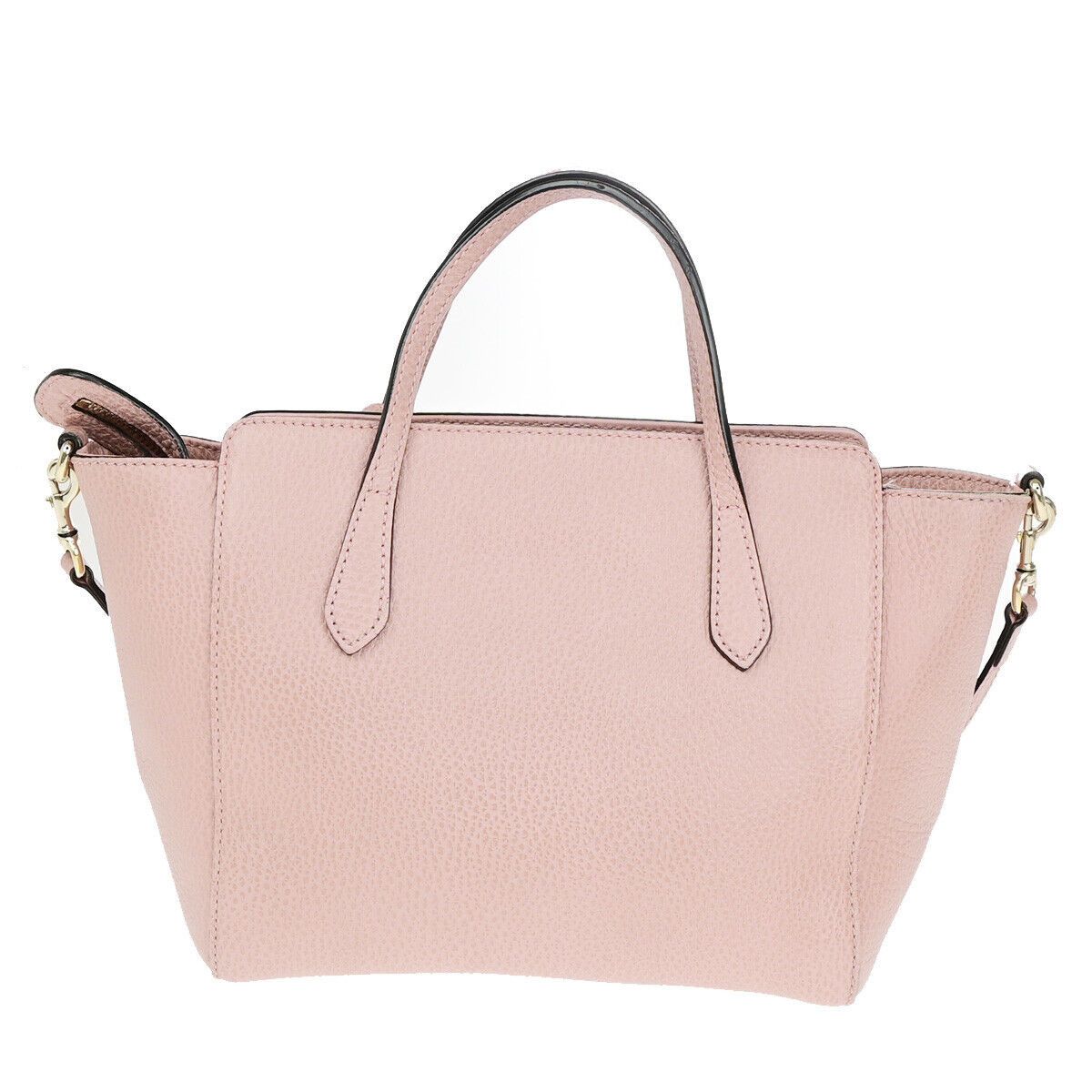 Gucci Swing Pink Leather Handbag (Pre-Owned) Size ONE SIZE - 2 Thumbnail
