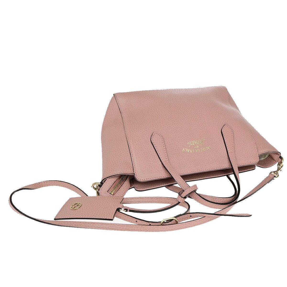 Gucci Swing Pink Leather Handbag (Pre-Owned) Size ONE SIZE - 4 Thumbnail