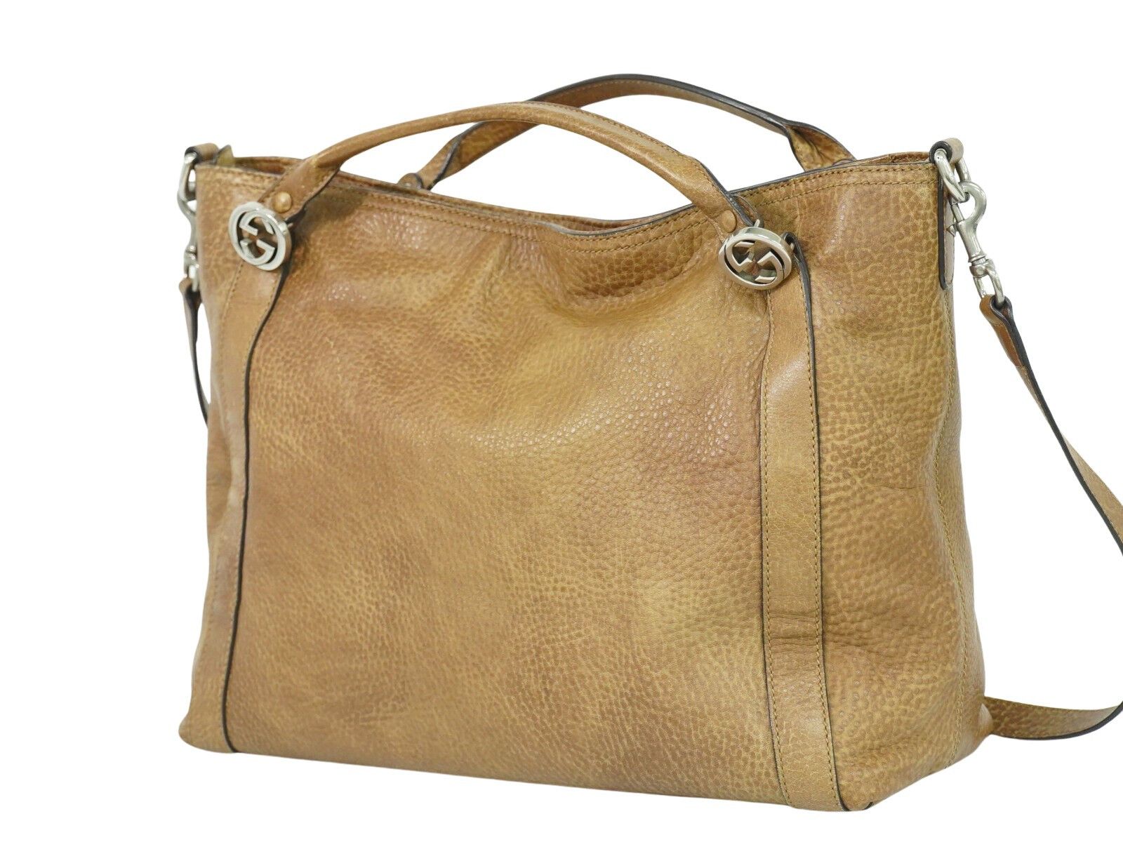 Gucci Miss Gg Brown Leather Tote Bag (Pre-Owned) Size ONE SIZE - 2 Thumbnail