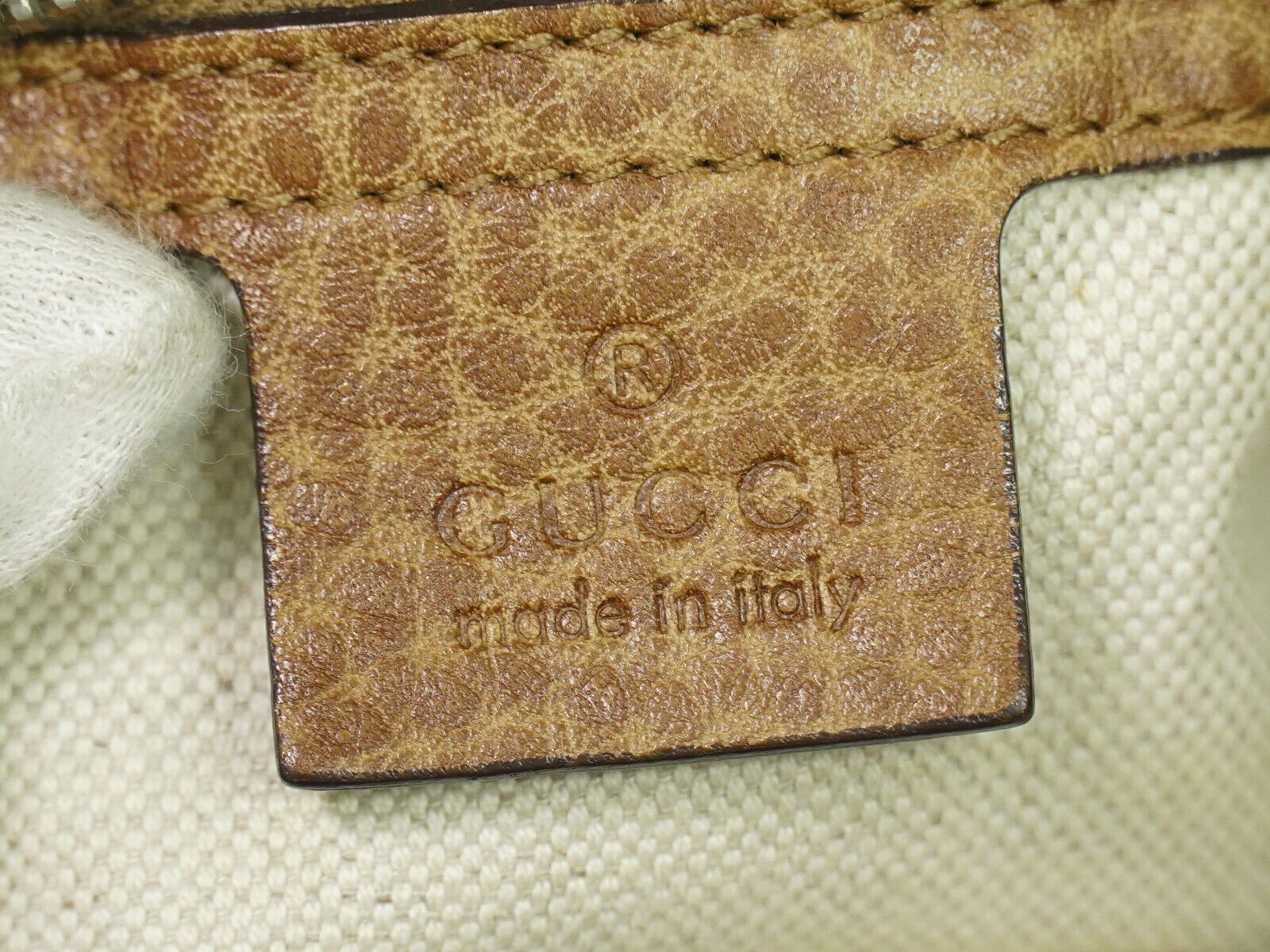 Gucci Miss Gg Brown Leather Tote Bag (Pre-Owned) Size ONE SIZE - 8 Thumbnail