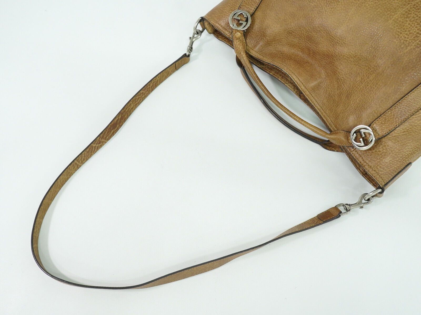 Gucci Miss Gg Brown Leather Tote Bag (Pre-Owned) Size ONE SIZE - 4 Thumbnail