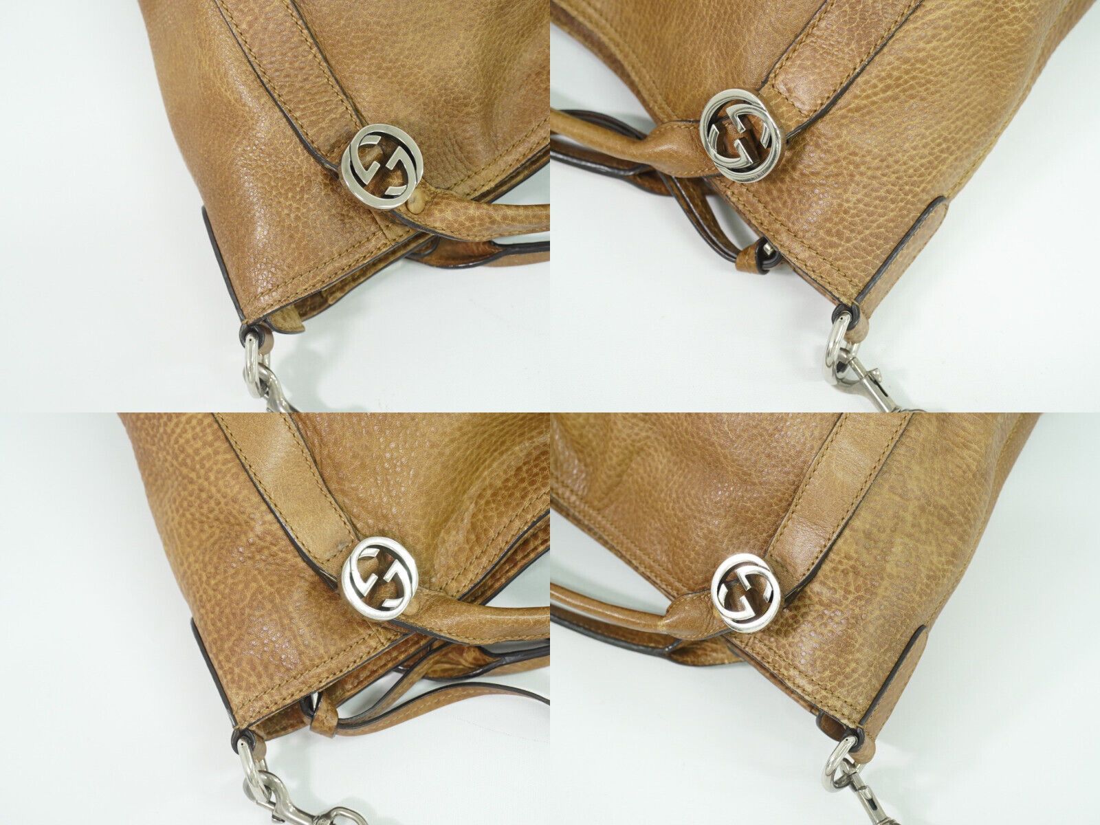 Gucci Miss Gg Brown Leather Tote Bag (Pre-Owned) Size ONE SIZE - 6 Thumbnail