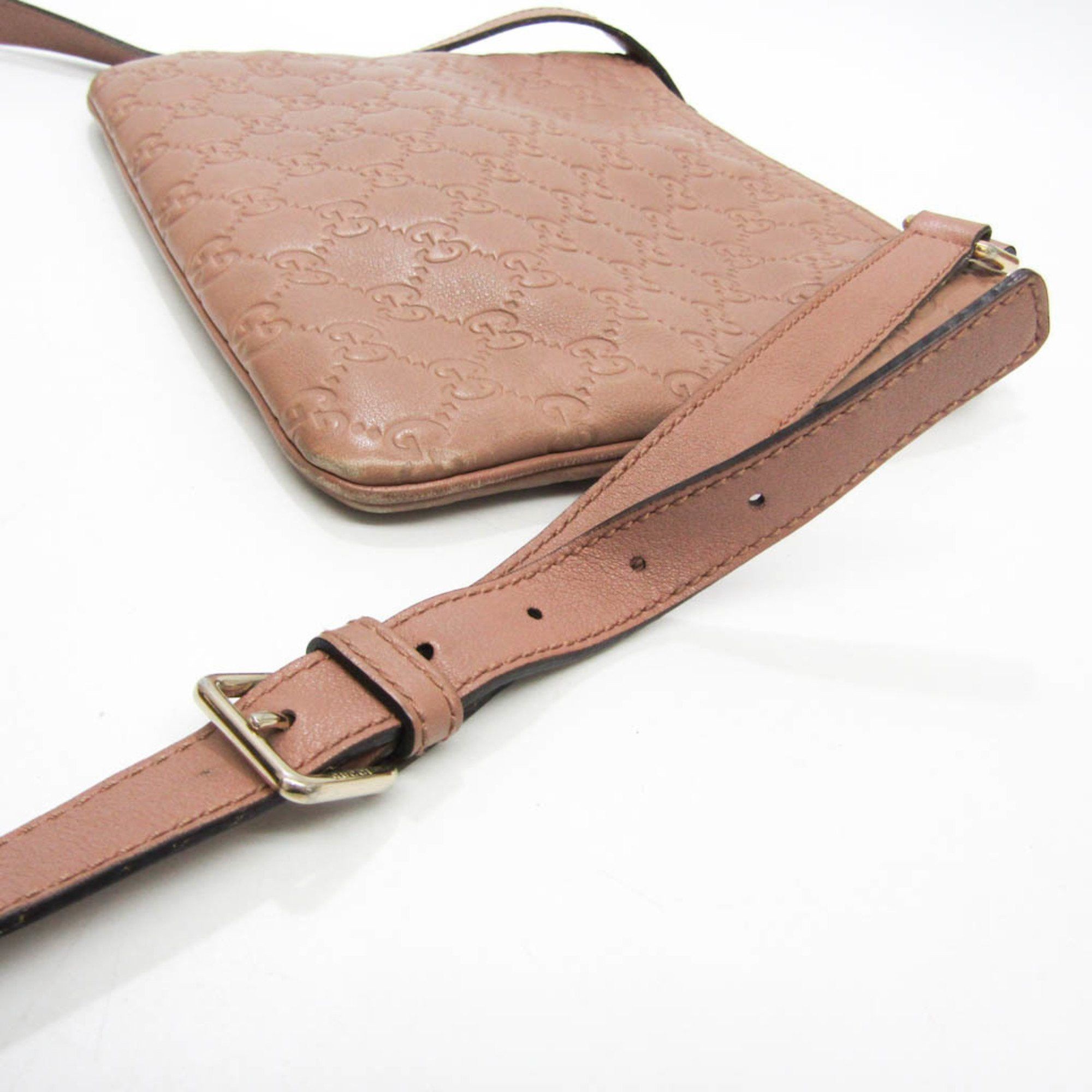 Gucci ssima Pink Leather Shoulder Bag (Pre-Owned) Size ONE SIZE - 7 Thumbnail