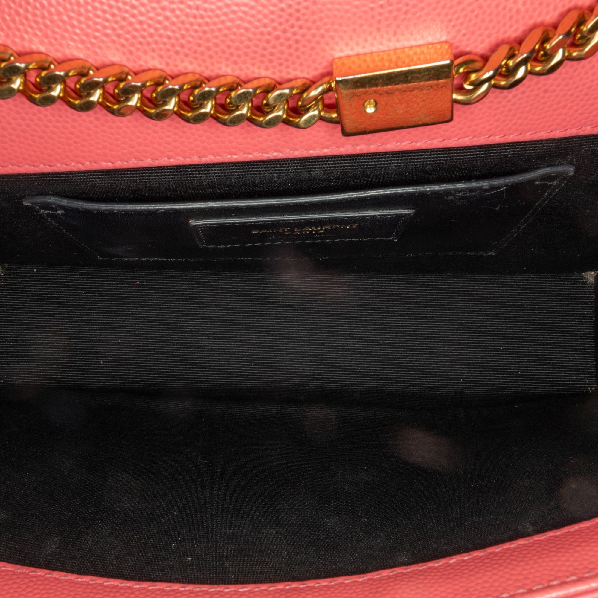Saint Laurent Paris Saint Laurent Medium Grain De Poudre Monogram Kate Crossbody Pink Size ONE SIZE - 4 Thumbnail