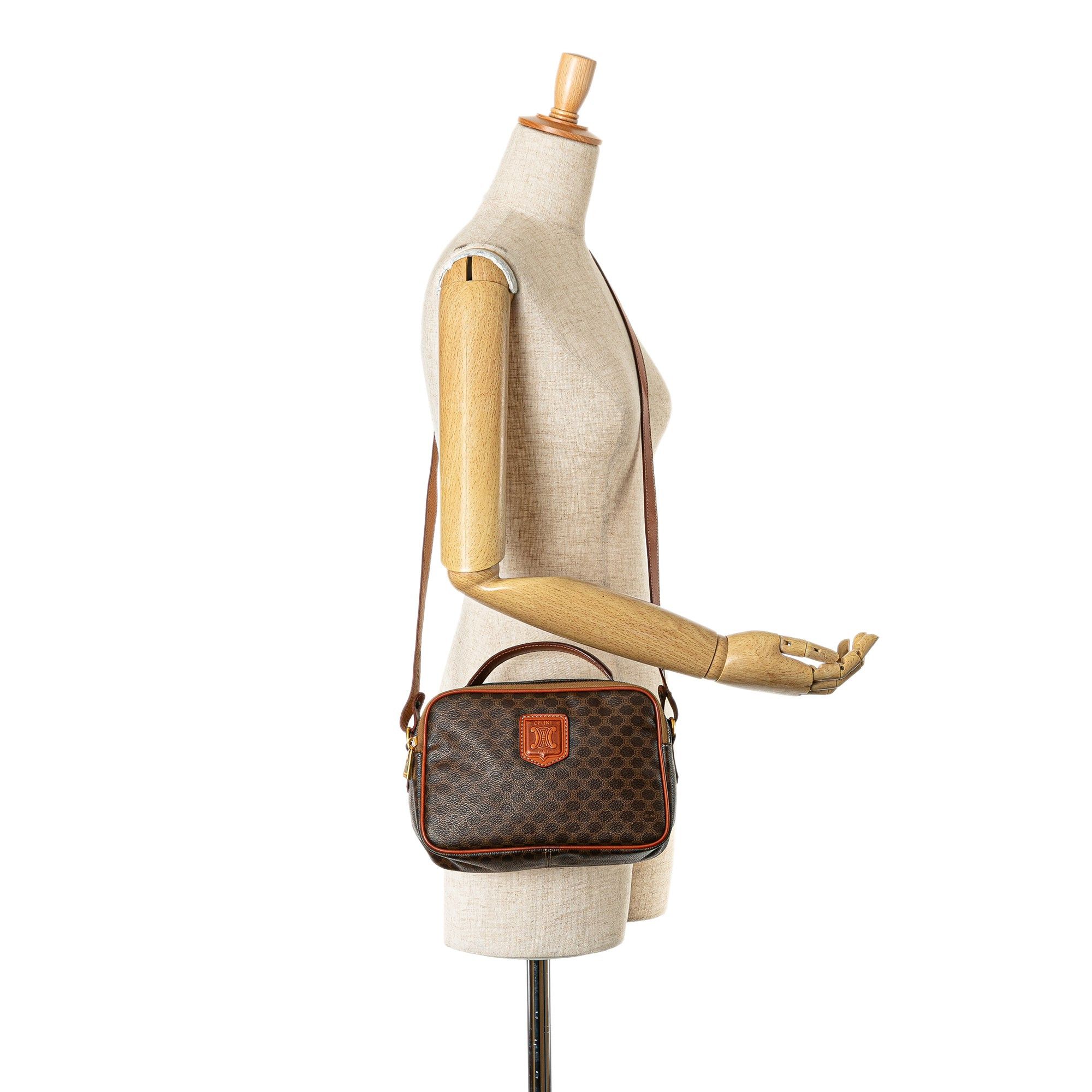 Celine Celine Macadam Coated Canvas Satchel Brown Size ONE SIZE - 7 Thumbnail