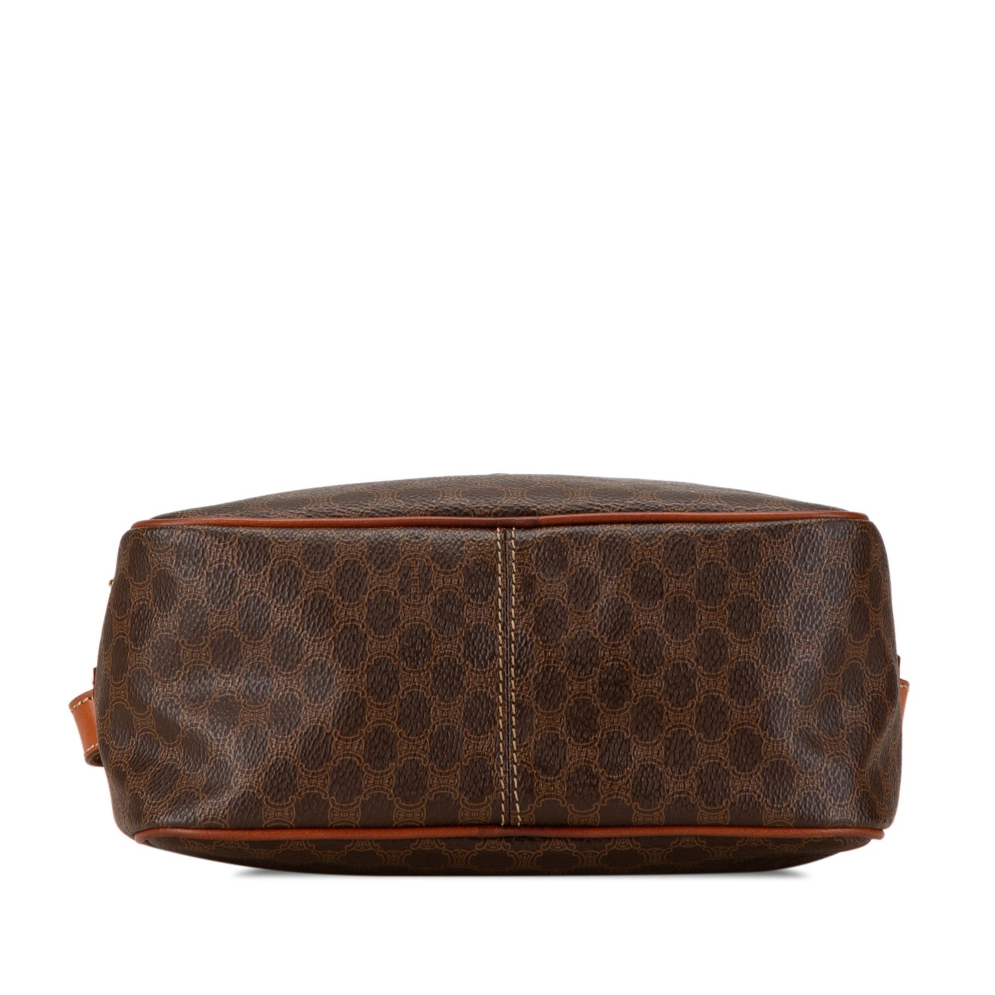 Celine Celine Macadam Coated Canvas Satchel Brown Size ONE SIZE - 3 Thumbnail