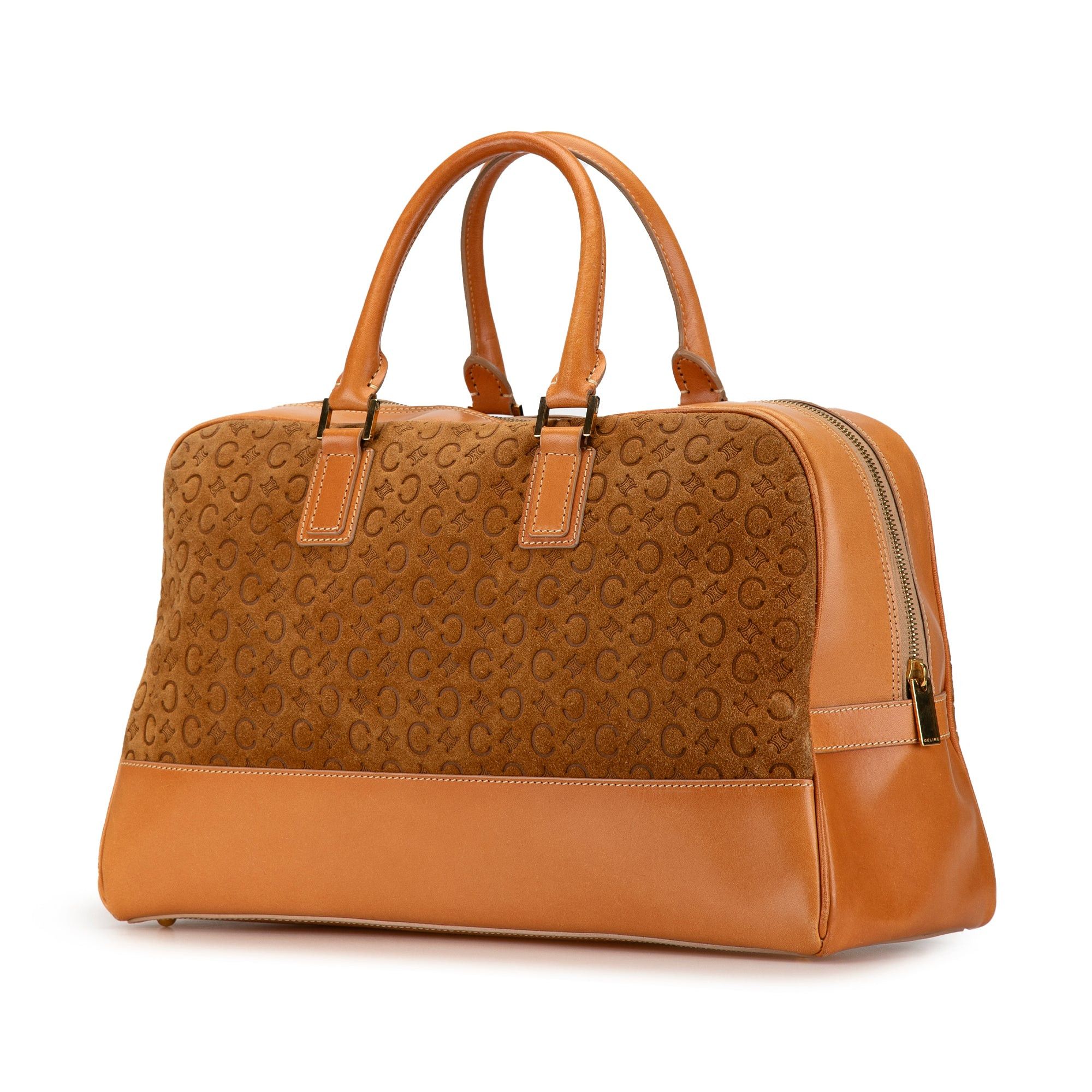 Celine Celine Suede C Macadam Handbag Brown Size ONE SIZE - 2 Thumbnail