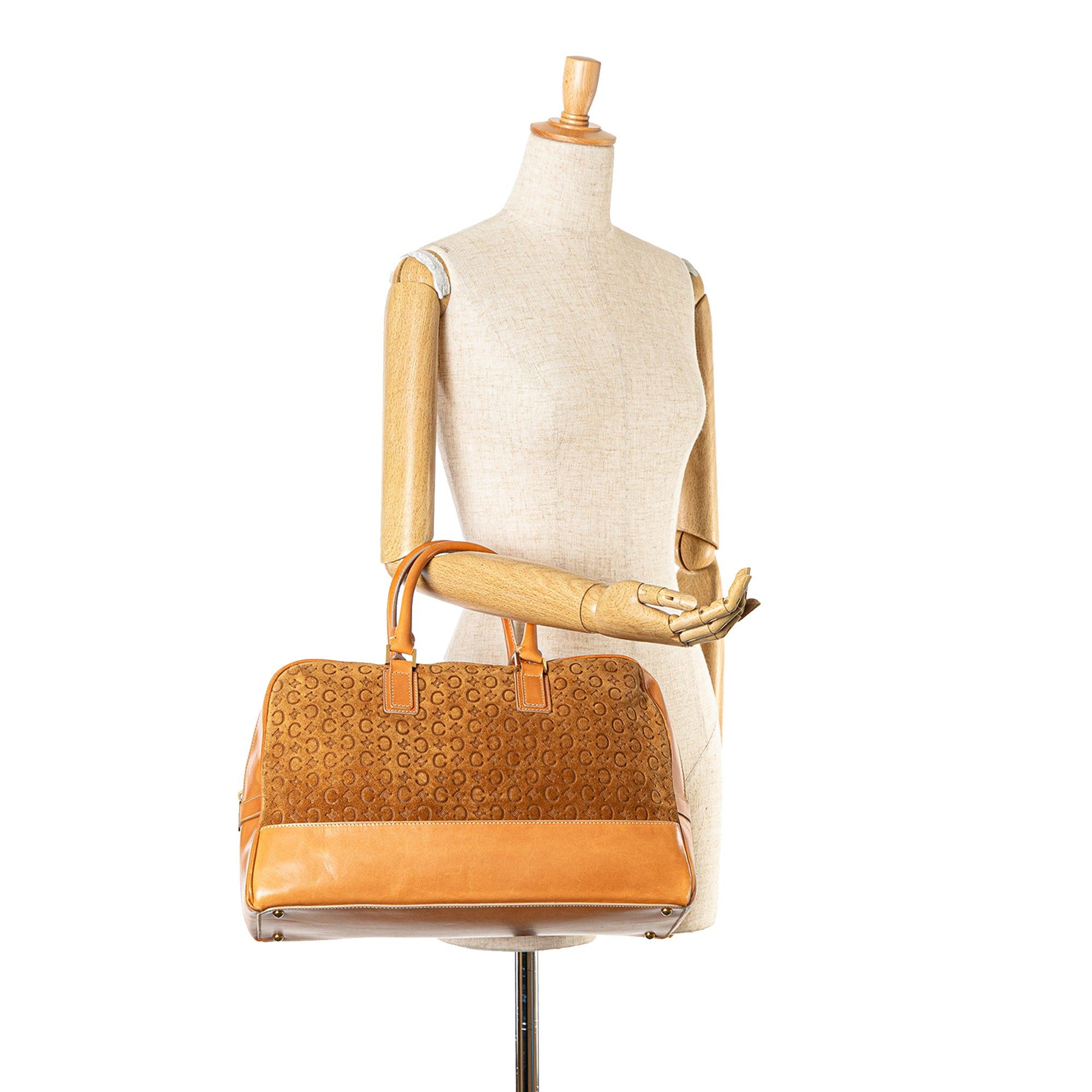 Celine Celine Suede C Macadam Handbag Brown Size ONE SIZE - 9 Thumbnail