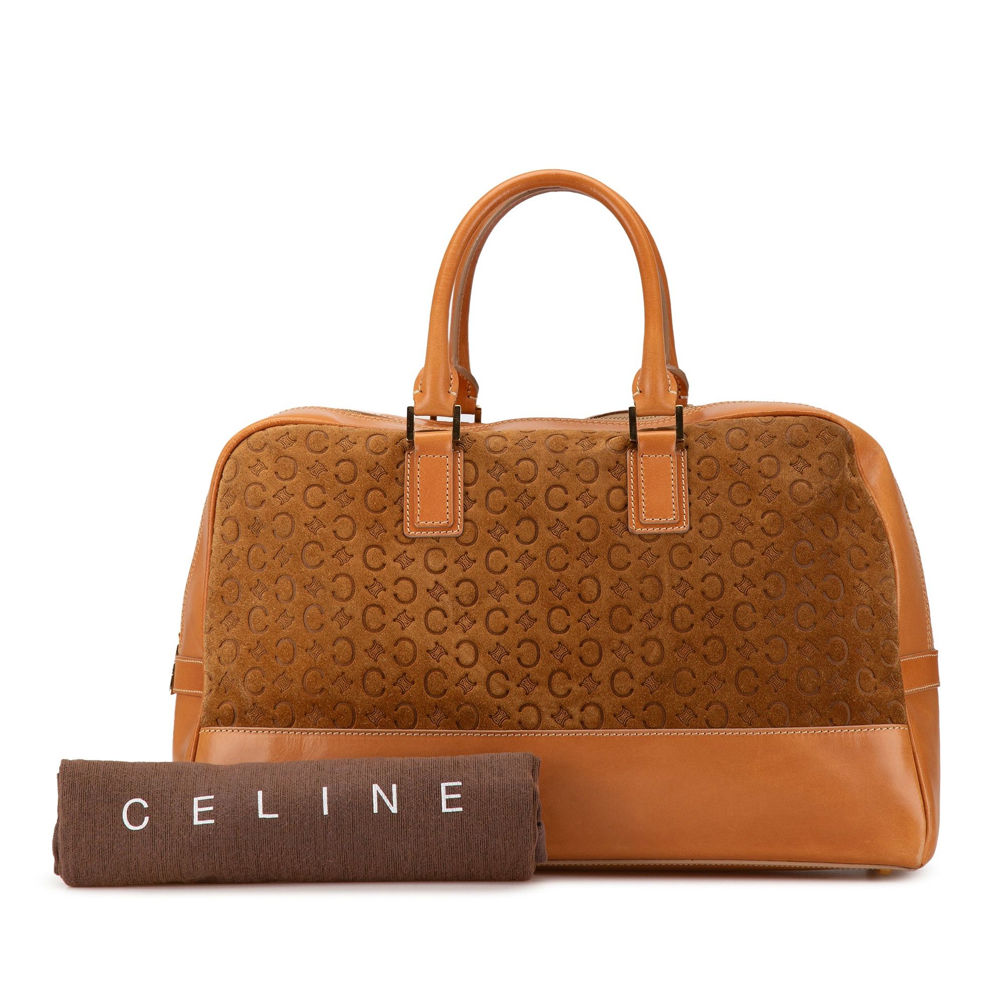 Celine Celine Suede C Macadam Handbag Brown Size ONE SIZE - 10 Thumbnail