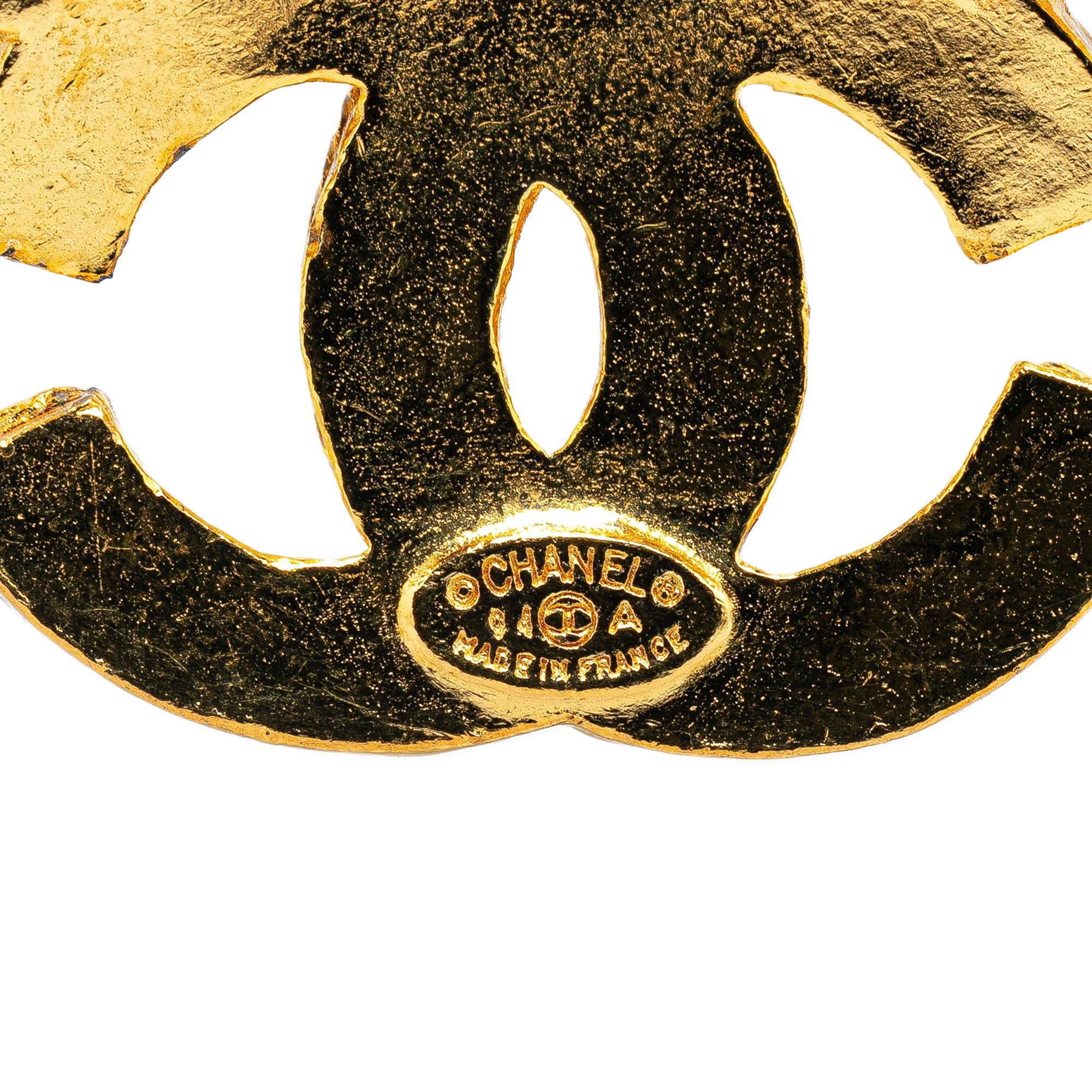 Chanel Chanel Gold Plated Triple CC Brooch Gold Size ONE SIZE - 3 Thumbnail