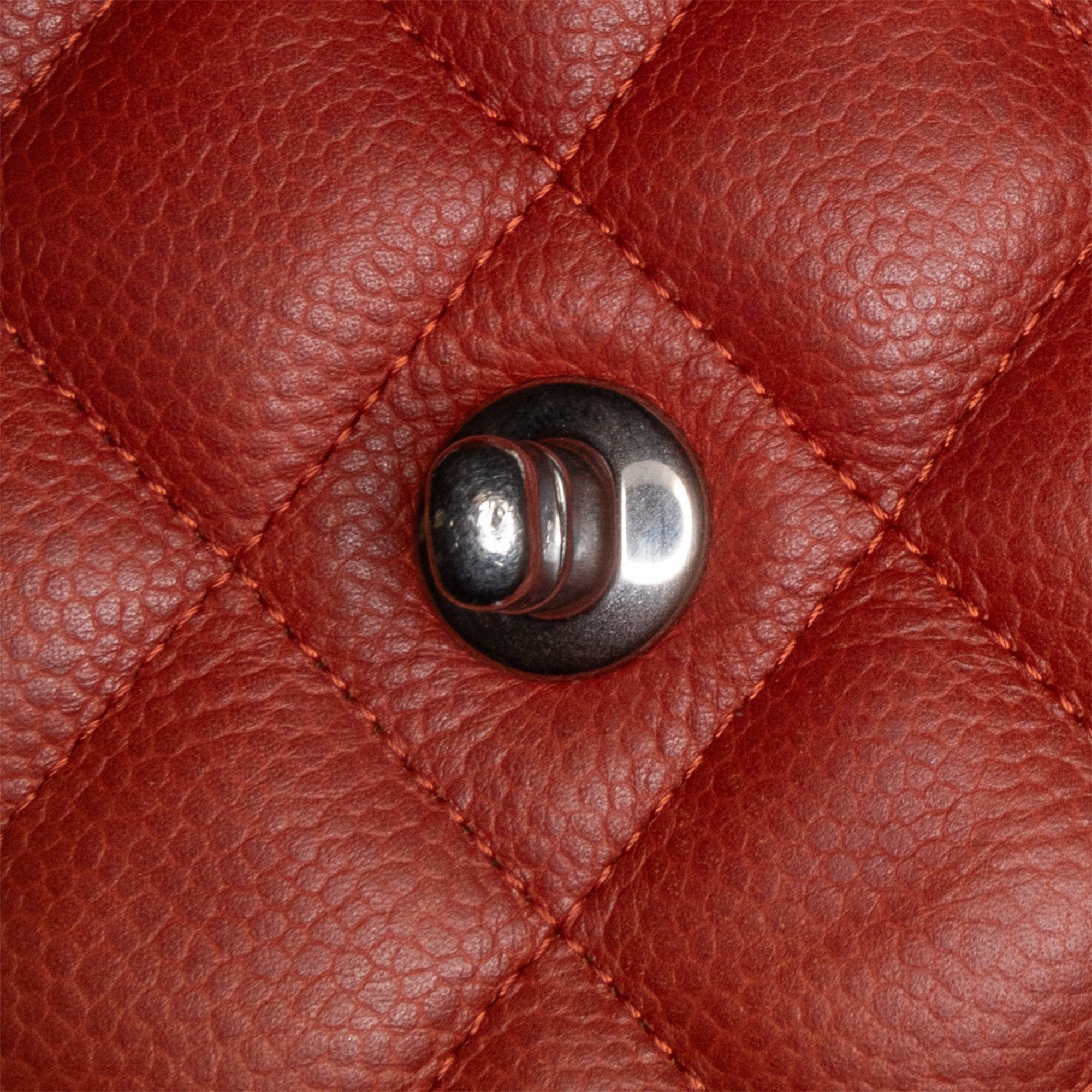 Chanel Chanel Jumbo Classic Caviar Double Flap Orange Size ONE SIZE - 8 Thumbnail