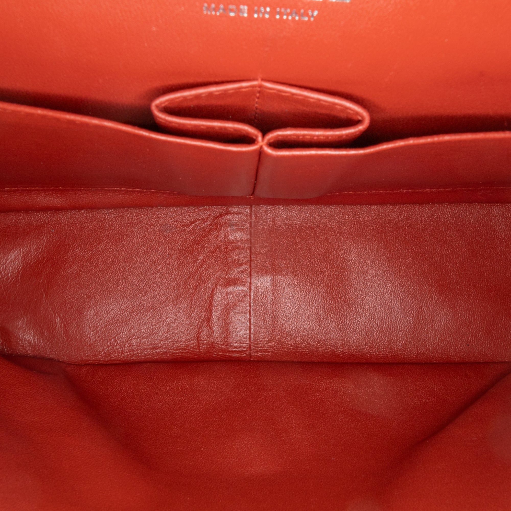 Chanel Chanel Jumbo Classic Caviar Double Flap Orange Size ONE SIZE - 4 Thumbnail